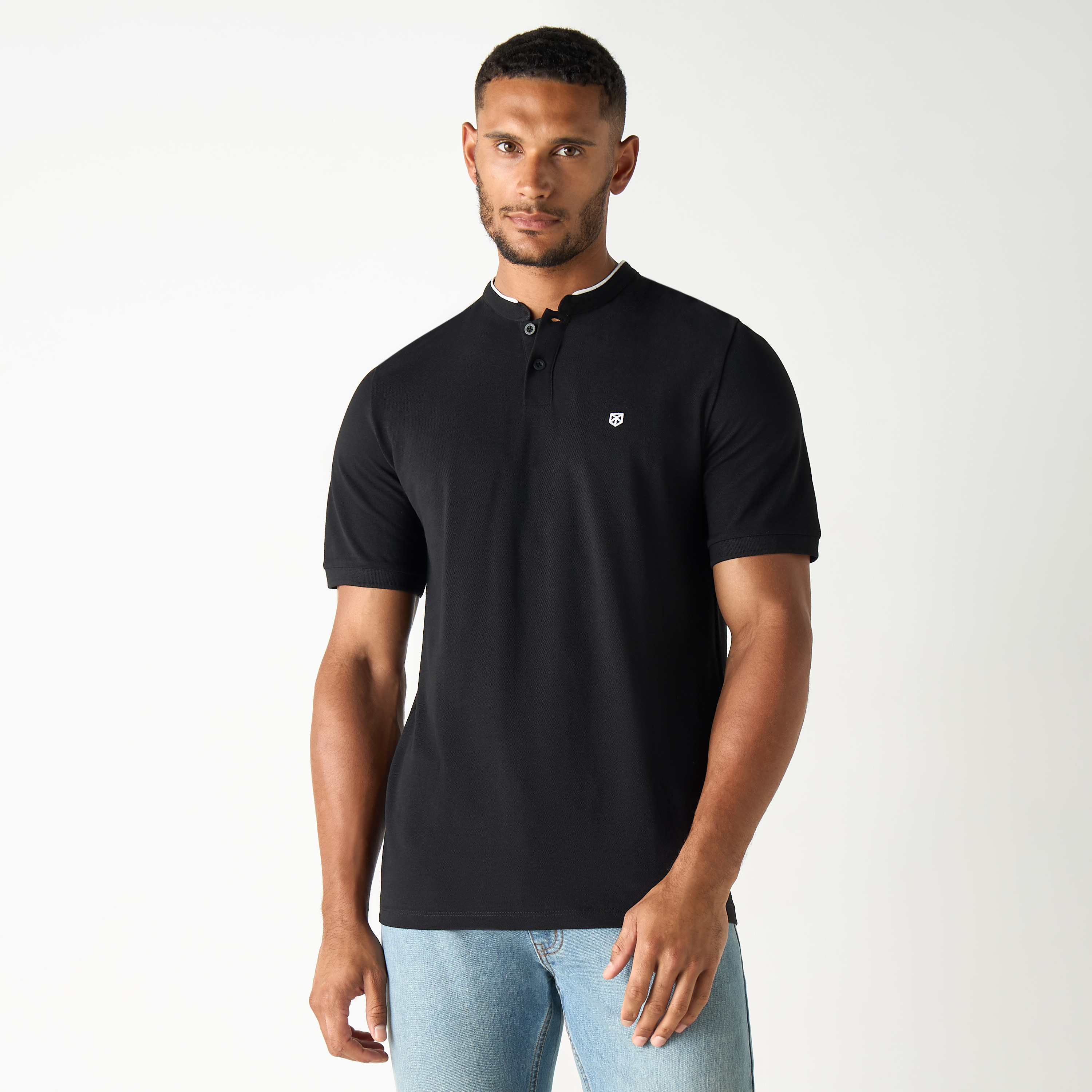 Jack & Jones Plain Collared Short Sleeves Polo T-Shirt-men-clothing-tshirtsandpolos-polos-image-1