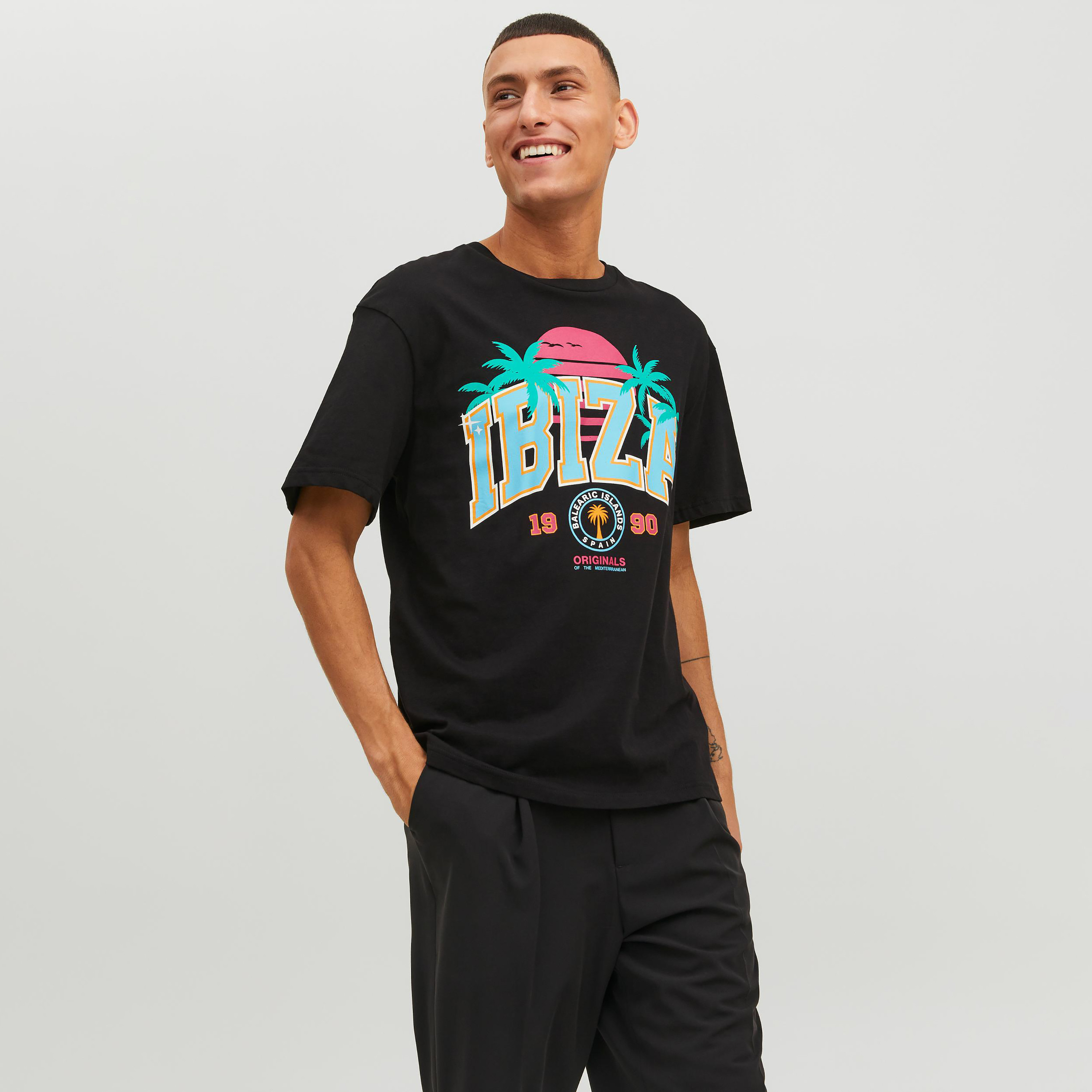 Jack & Jones Printed Crew Neck Short Sleeves T-Shirt-men-clothing-tshirtsandpolos-tshirts-image-1