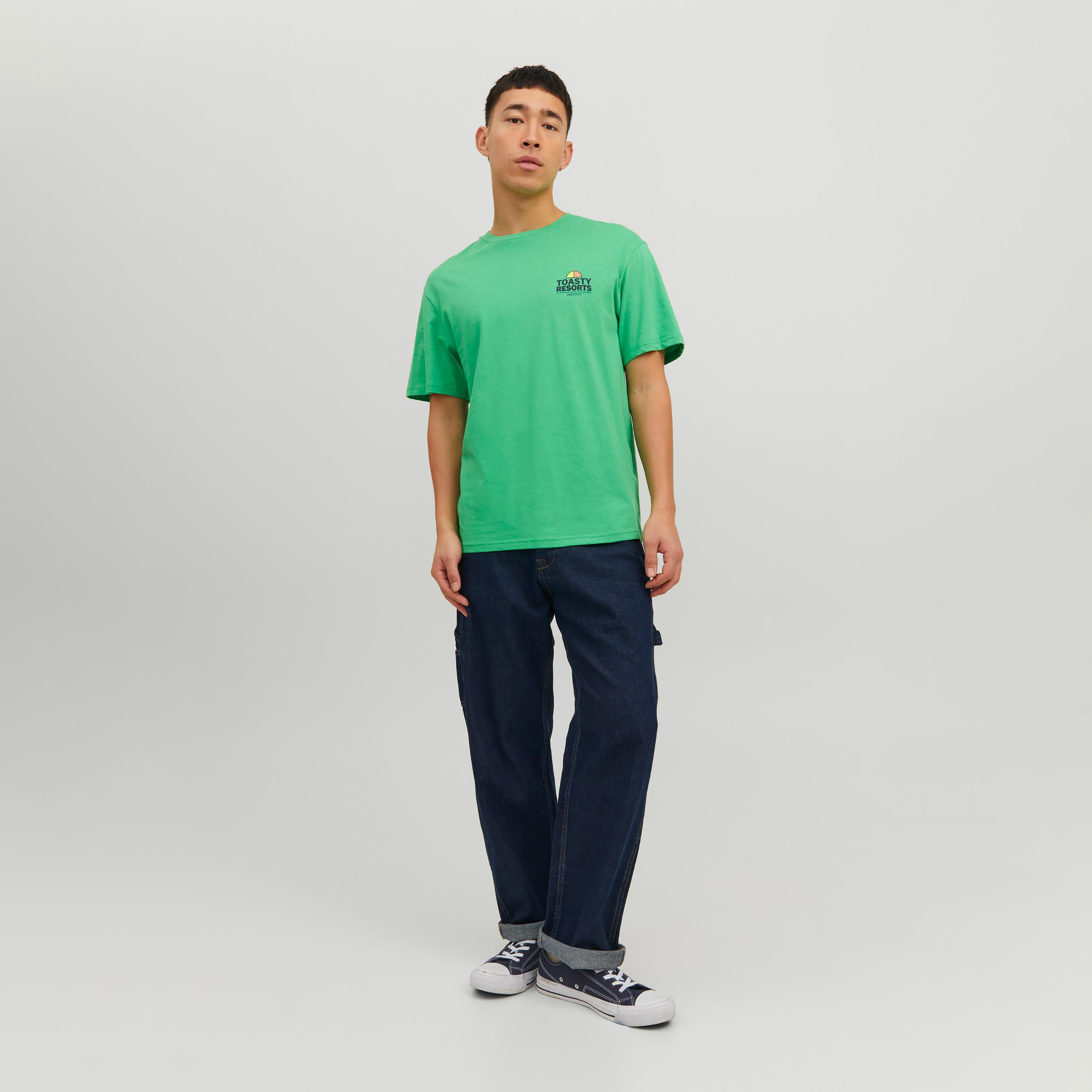 تي شيرت من جاك آند جونز مع مطبوع بأكمام قصيرة و ياقة مستديرة -men-clothing-tshirtsandpolos-tshirts-image-6