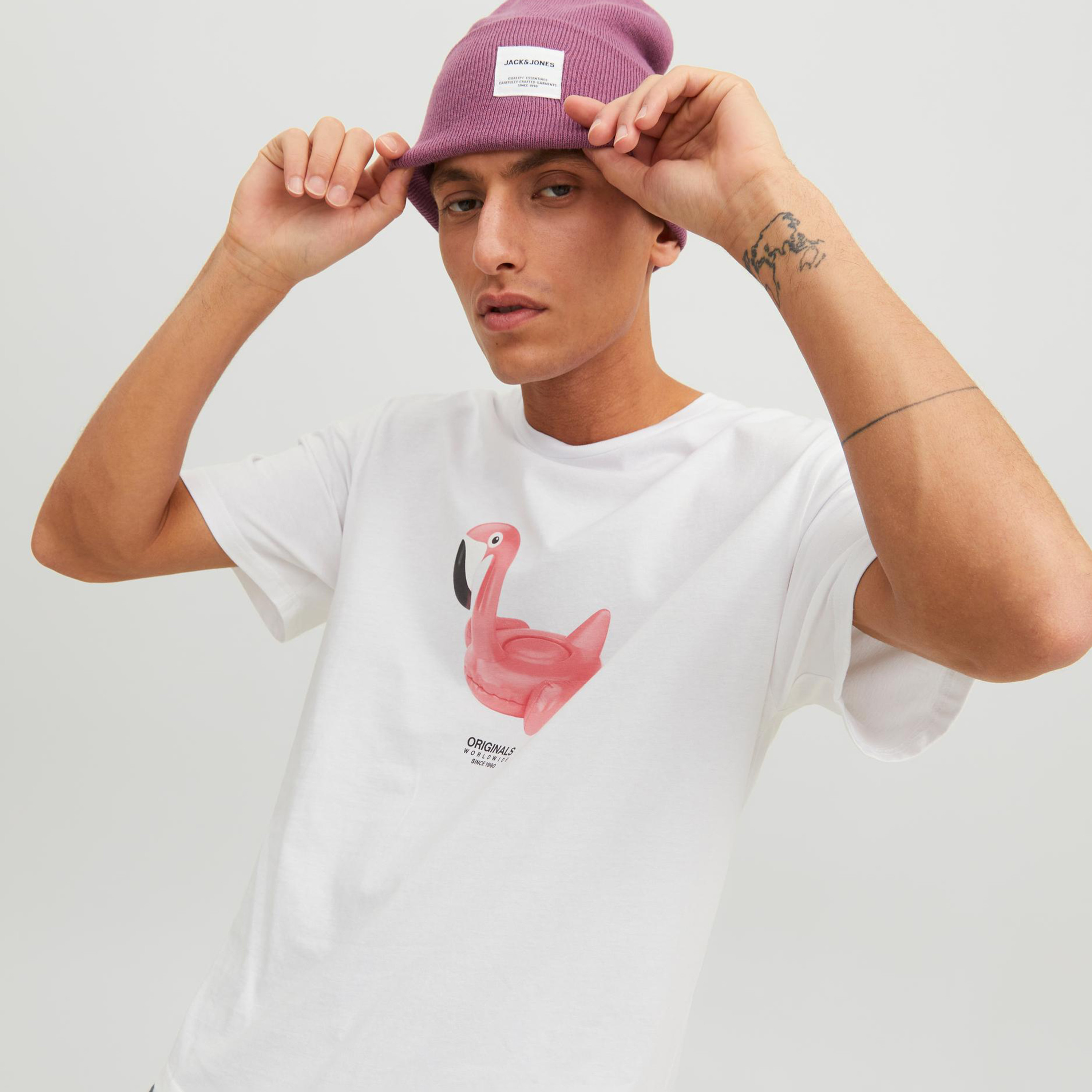 Jack & Jones Printed Crew Neck T-shirt and Short Sleeves-men-clothing-tshirtsandpolos-tshirts-image-3