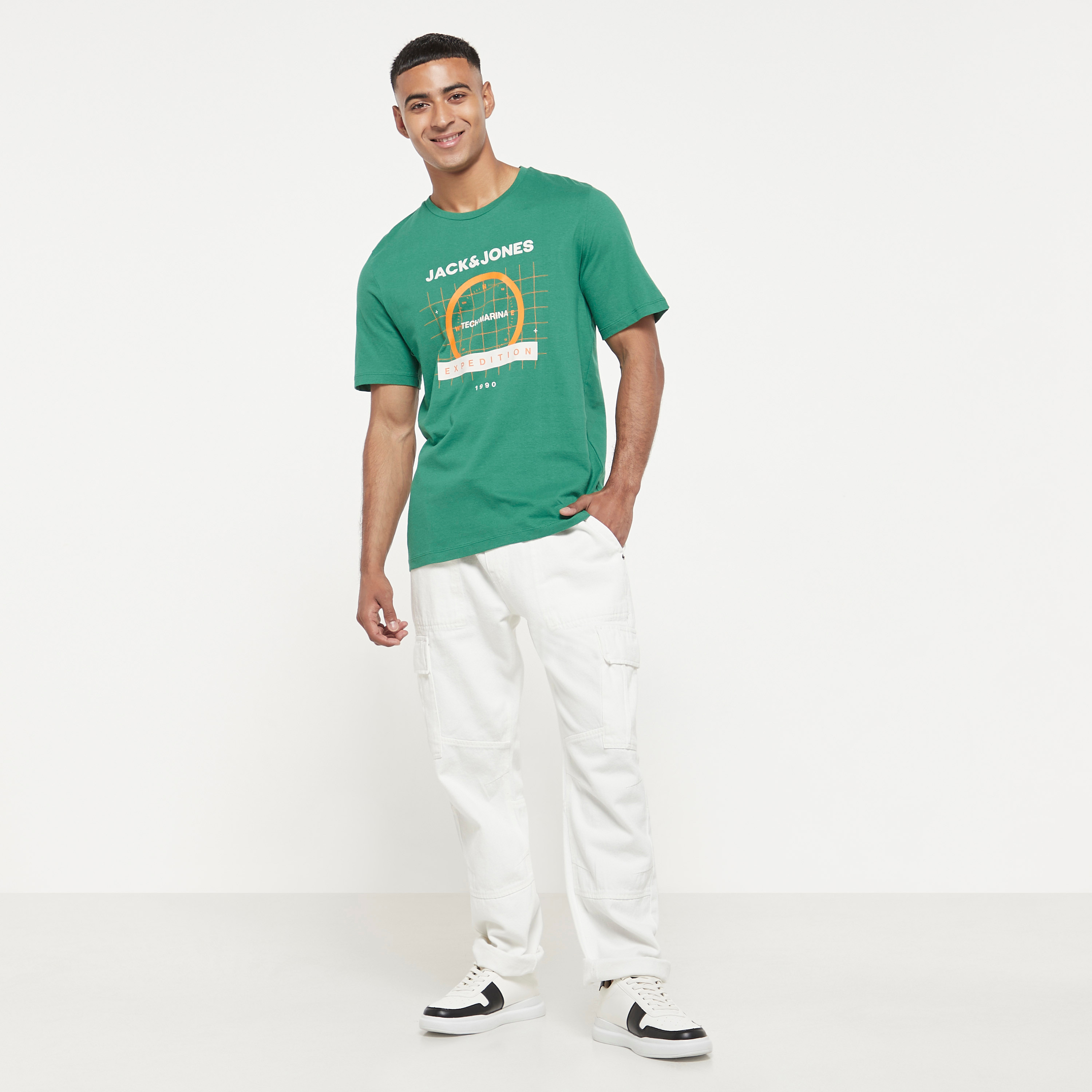 Jack & Jones Logo Crew Neck Short Sleeves T-Shirt-men-clothing-tshirtsandpolos-tshirts-image-2