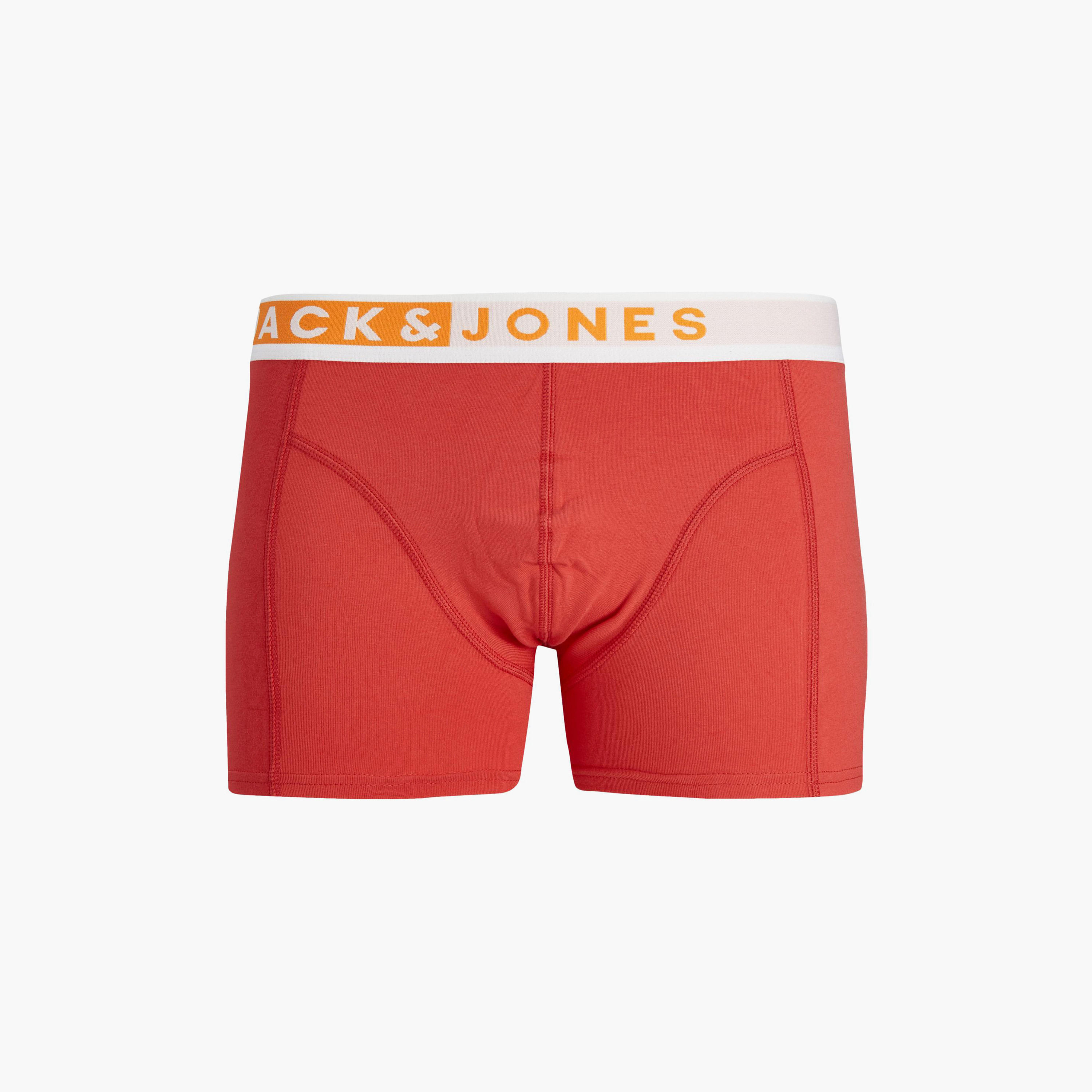 Jack & Jones Pack of 3 Plain Mid-Rise Trunks-men-clothing-innerwear-underwear-image-4