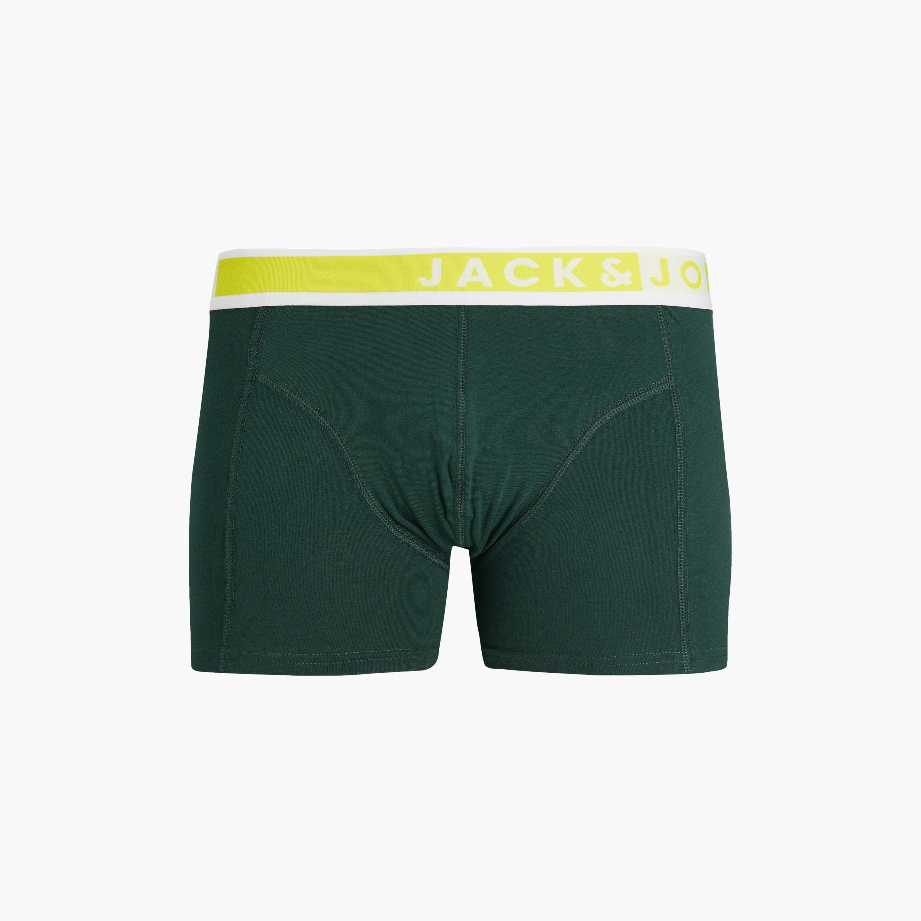 Jack & Jones Pack of 3 Plain Mid-Rise Trunks-men-clothing-innerwear-underwear-image-6