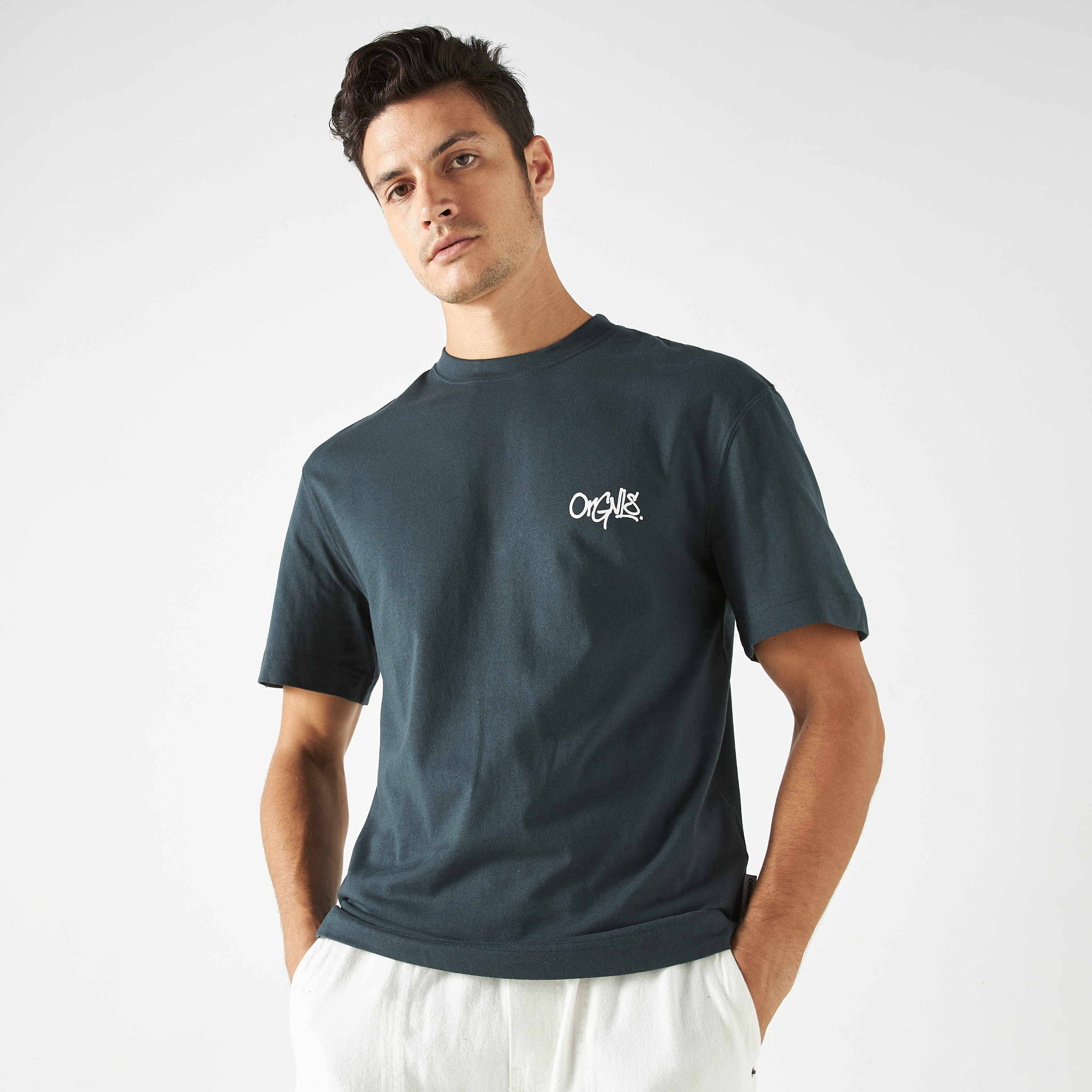 تي شيرت من جاك آند جونز مع مطبوع بأكمام قصيرة و ياقة مستديرة-men-clothing-tshirtsandpolos-tshirts-image-9