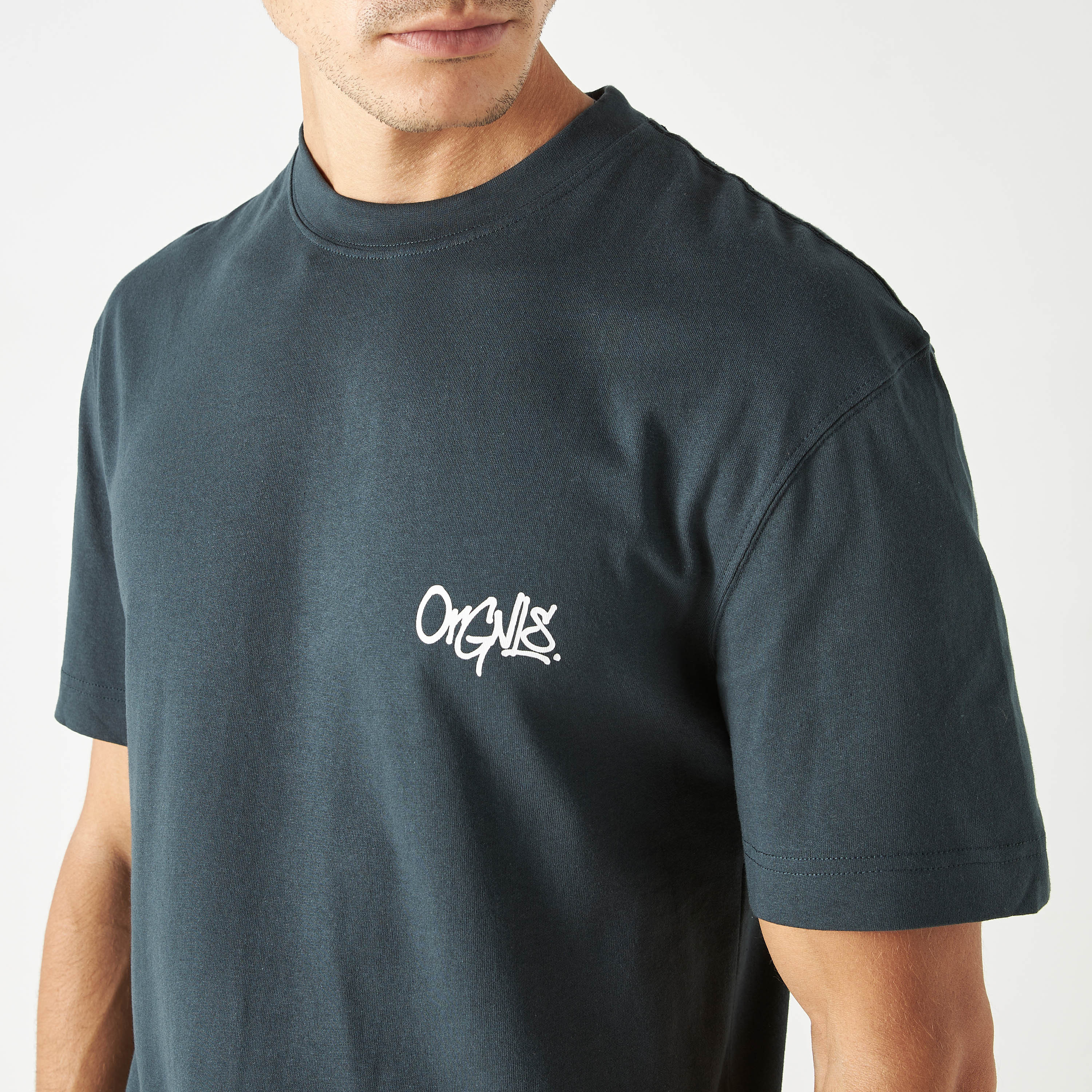 تي شيرت من جاك آند جونز مع مطبوع بأكمام قصيرة و ياقة مستديرة-men-clothing-tshirtsandpolos-tshirts-image-12