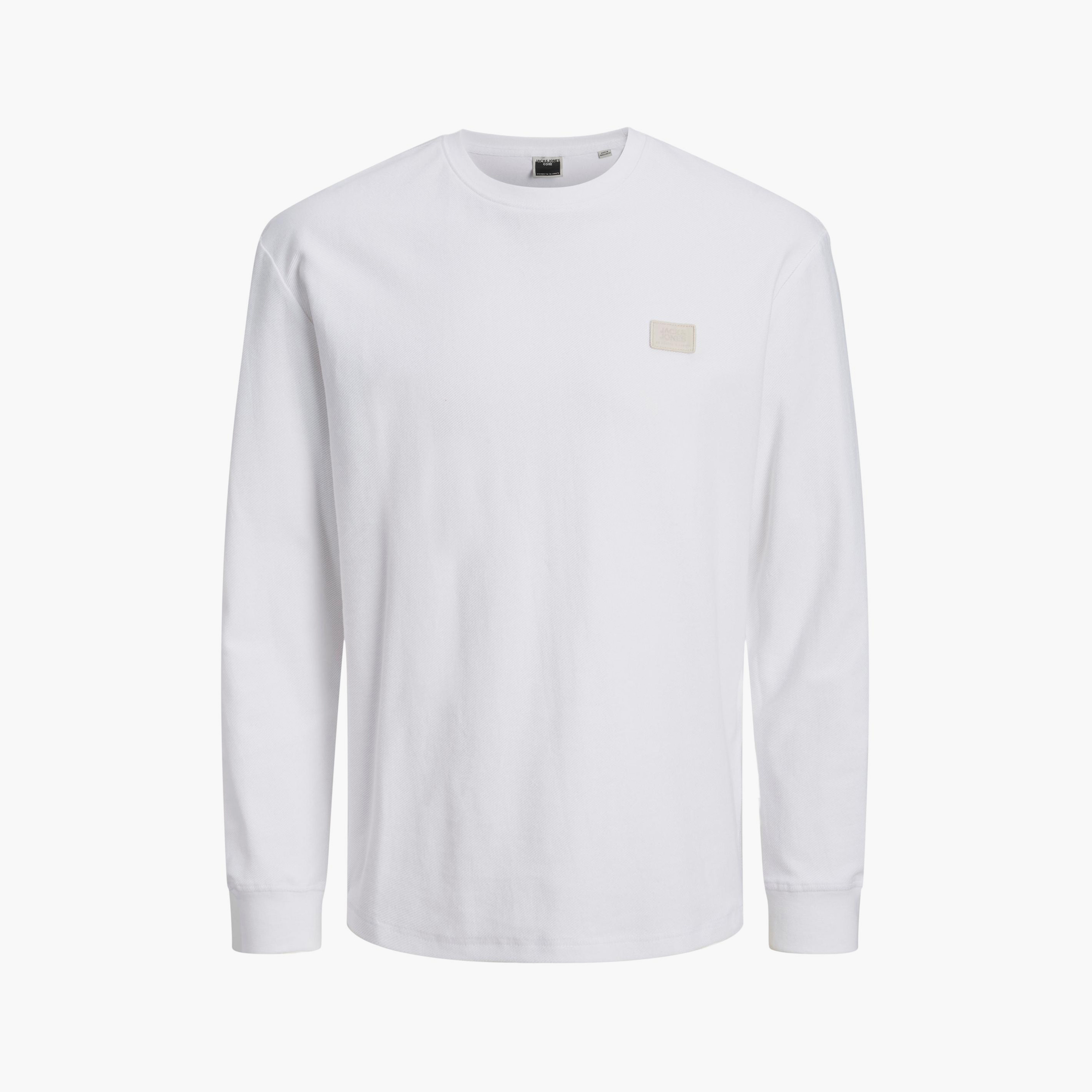  تي شيرت من جاك آند جونز بأكمام طويلة وبطبعة لوجو و ياقة مستديرة-men-clothing-tshirtsandpolos-tshirts-image-4