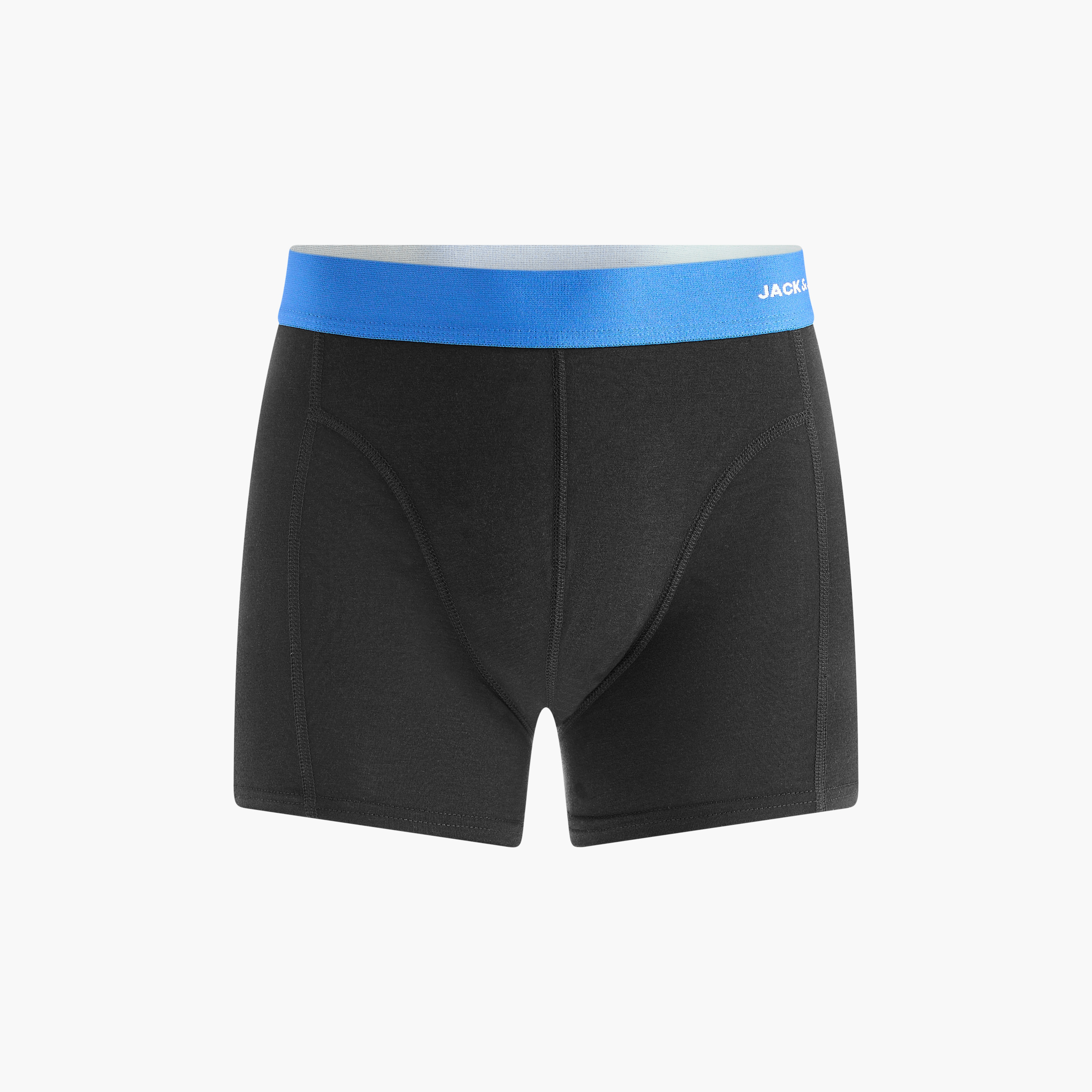 Jack & Jones Solid Trunks with Elasticated Waistband - Set of 3-men-clothing-innerwear-underwear-image-3