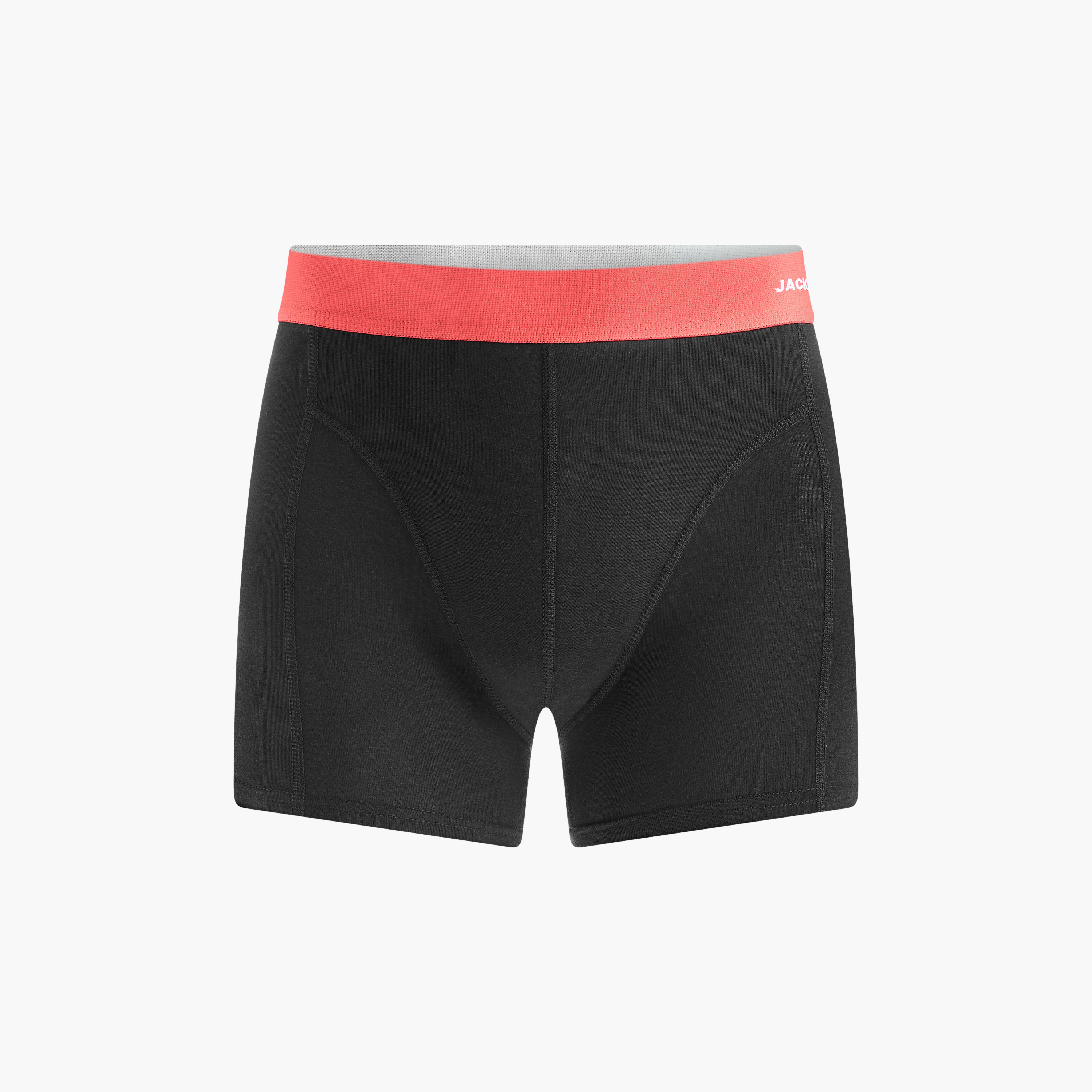 Jack & Jones Solid Trunks with Elasticated Waistband - Set of 3-men-clothing-innerwear-underwear-image-4