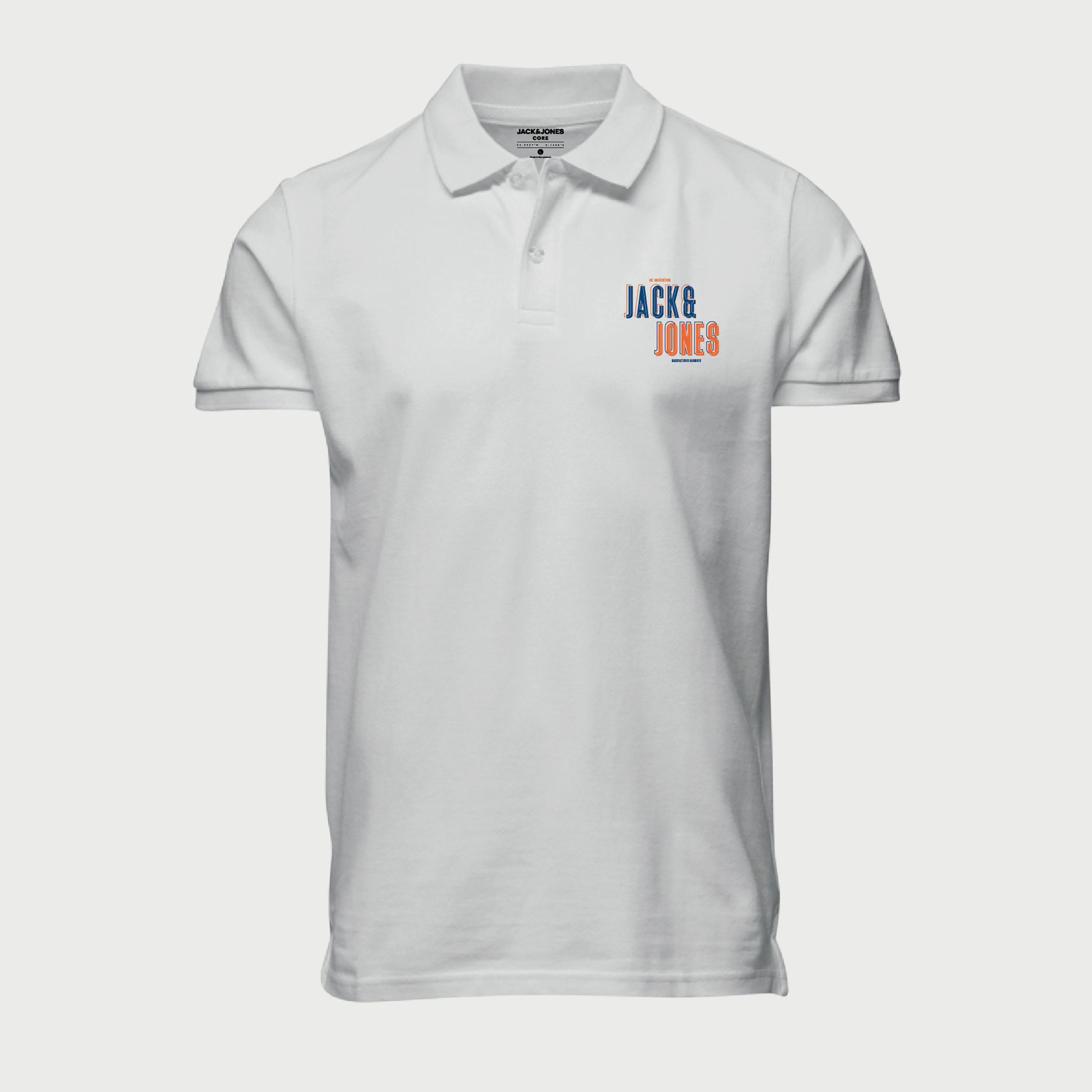 بولو تي شيرت ذو ياقة من جاك آند جونز بأكمام قصيرة مع شعار مقاس كبير -men-clothing-tshirtsandpolos-polos-image-2