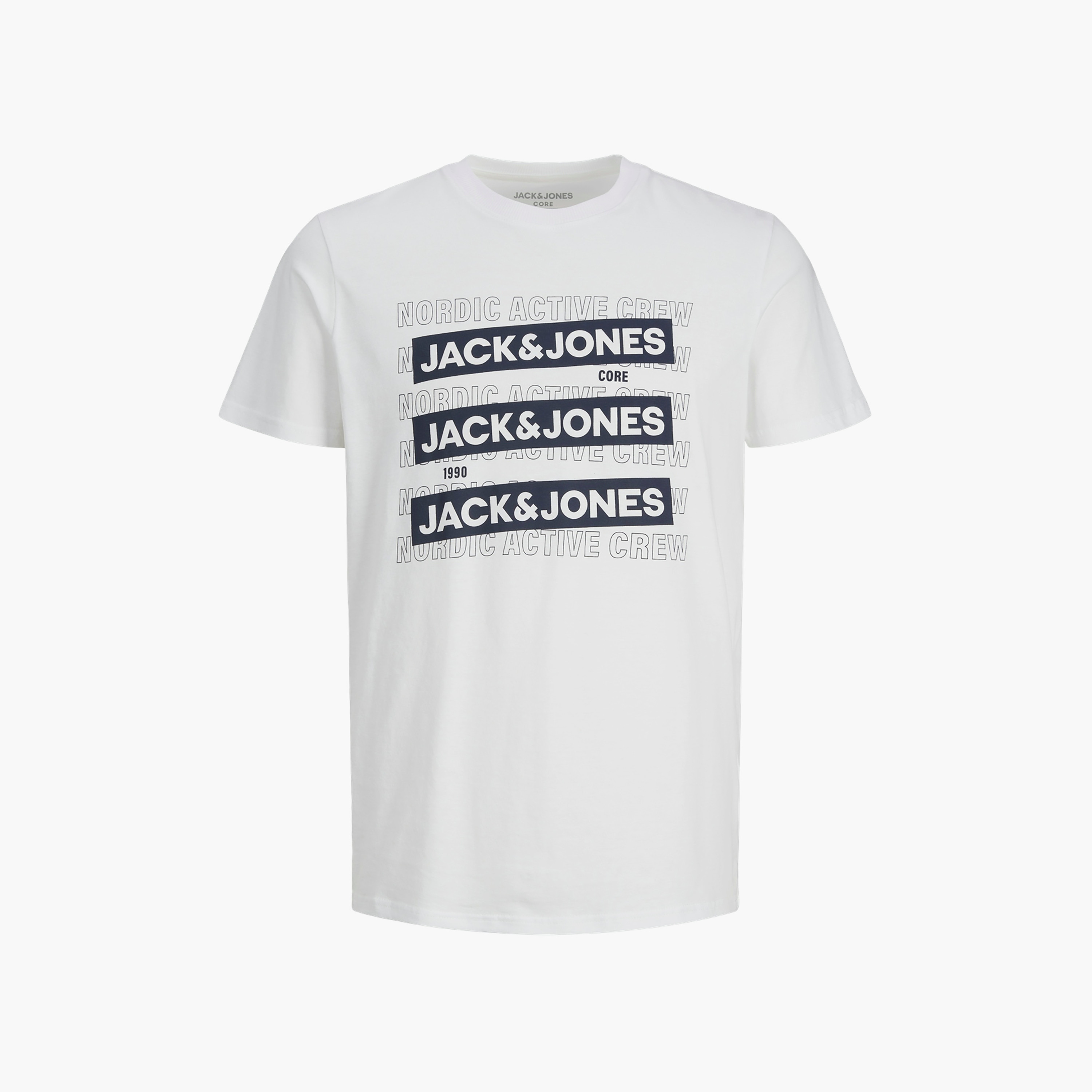 Jack & Jones Plus Size Logo Crew Neck Short Sleeves Men's T-Shirt-men-clothing-tshirtsandpolos-tshirts-image-1