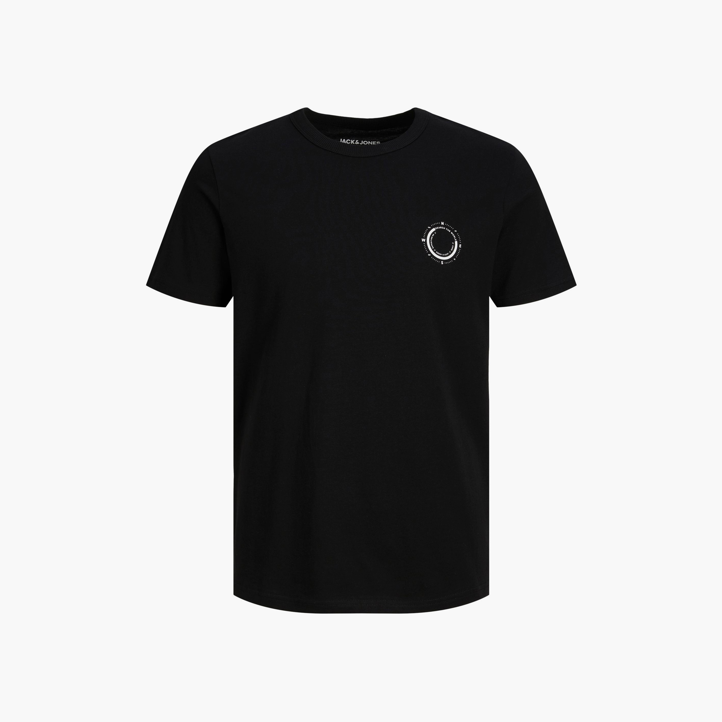 تي شيرت ذو مقاس كبير من جاك آند جونز بأكمام قصيرة و ياقة دائرية -men-clothing-tshirtsandpolos-tshirts-image-1