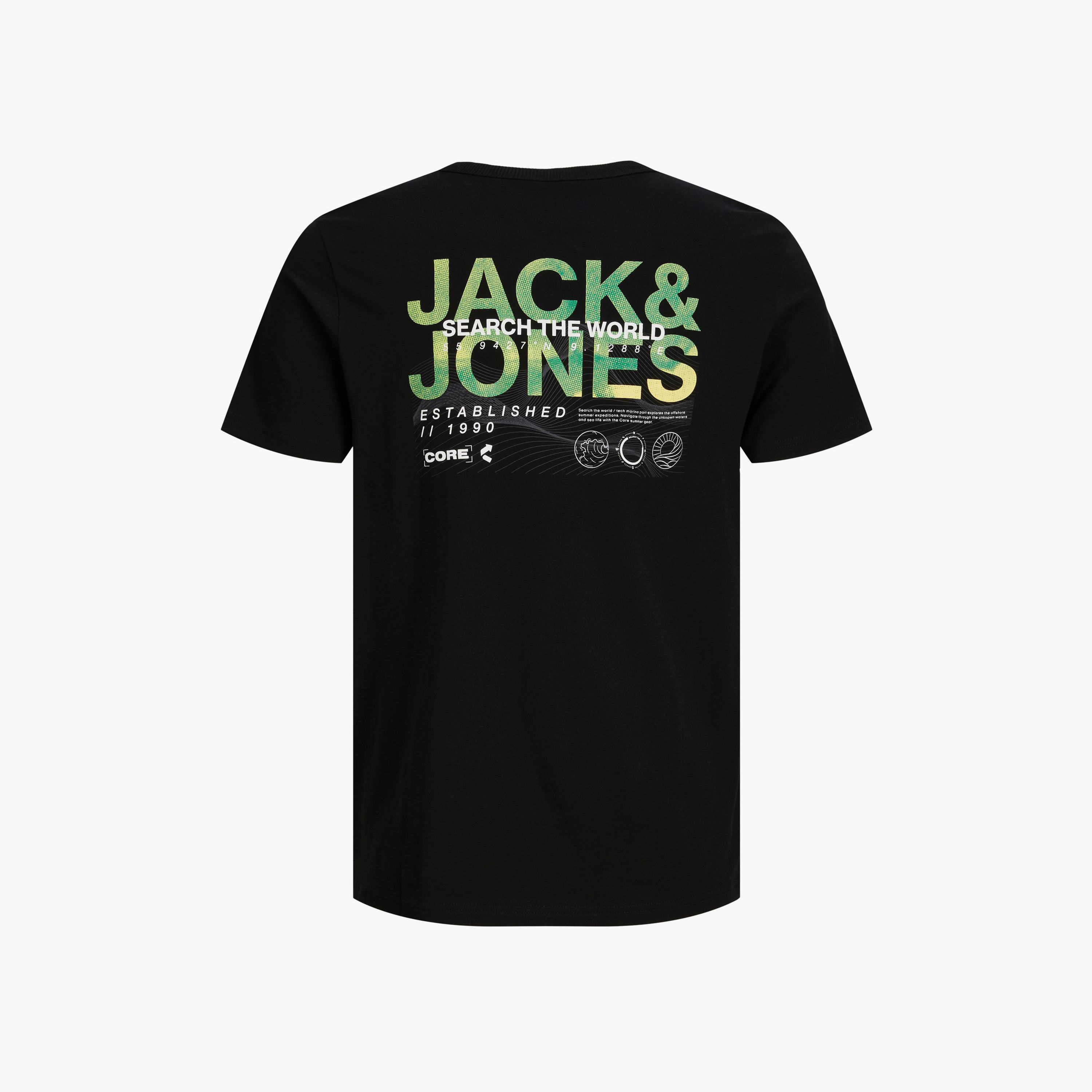 تي شيرت ذو مقاس كبير من جاك آند جونز بأكمام قصيرة و ياقة دائرية -men-clothing-tshirtsandpolos-tshirts-image-2