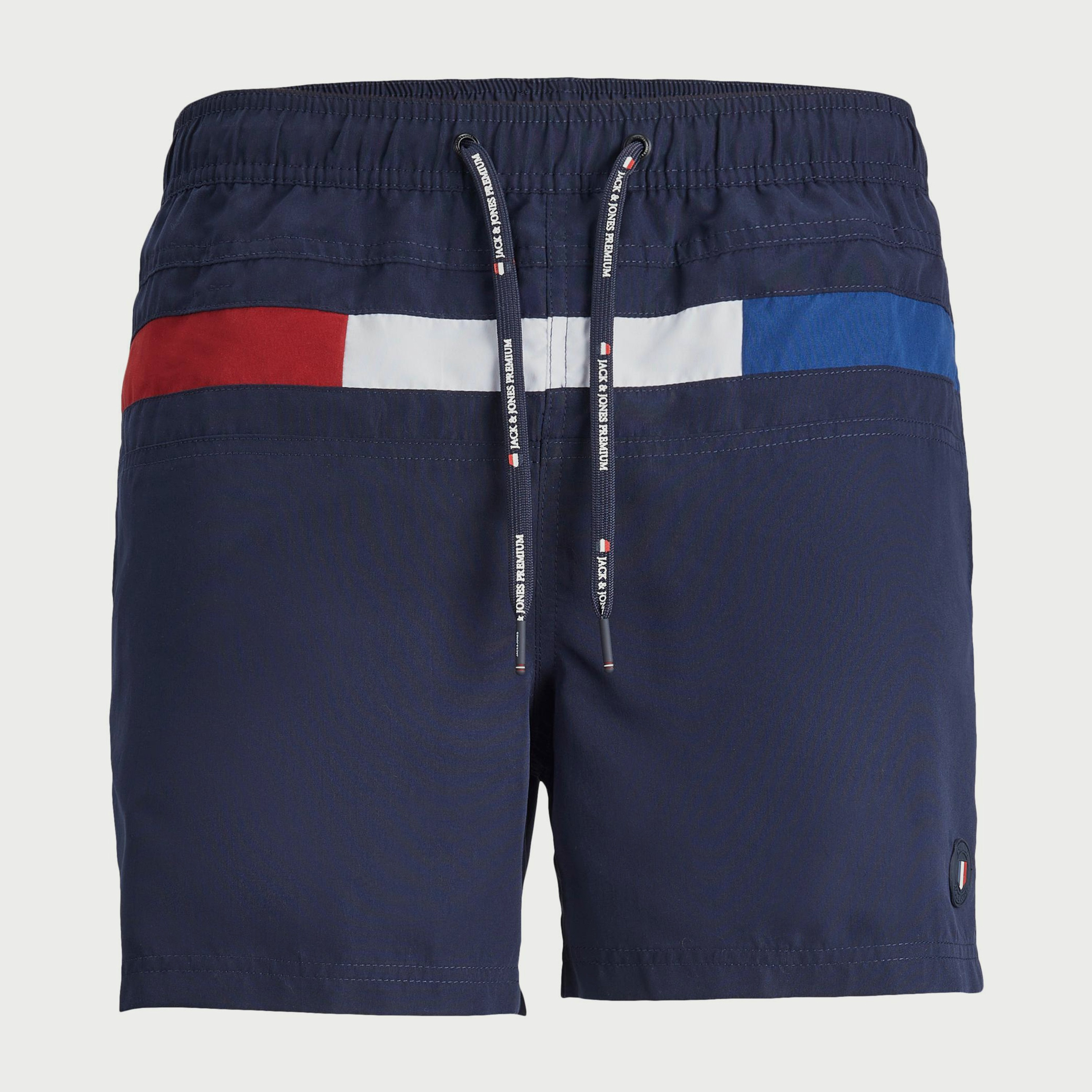 شورتس سباحة من جاك آند جونز ذو بلس سايز بمتوسط الارتفاع مع كلر بلوك-men-clothing-bottoms-shorts-image-1