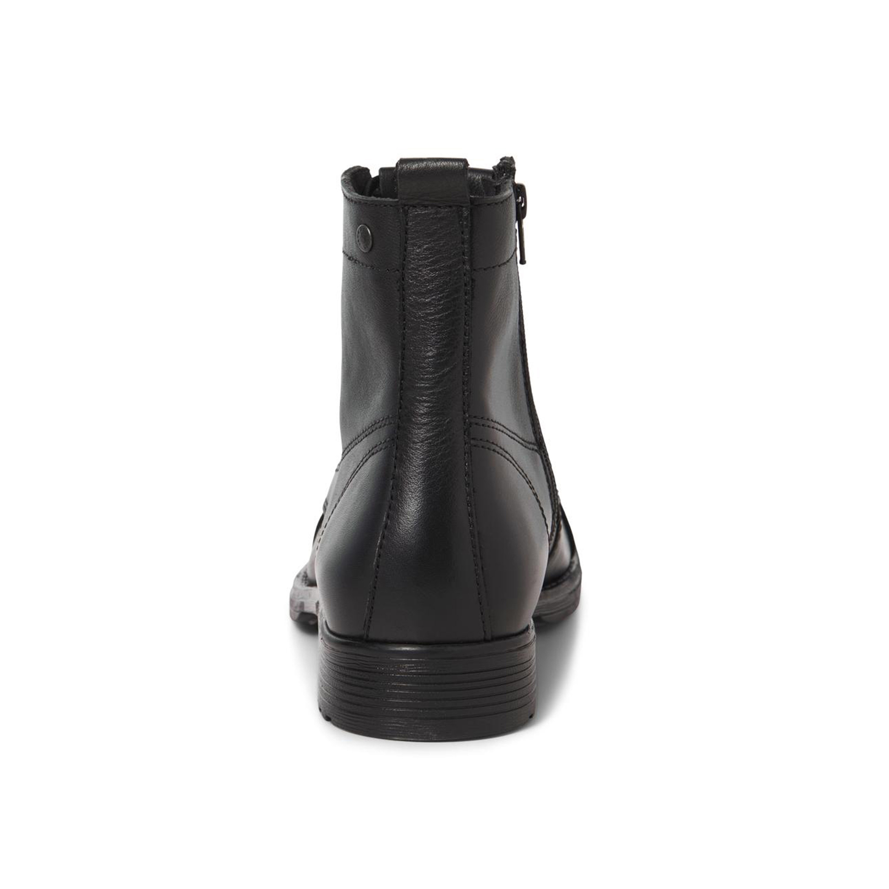 بوتز جاك آند جونز الرجالي مصنوع من الجلد بأربطة وسحاب | 12241142-men-shoes-boots-image-4