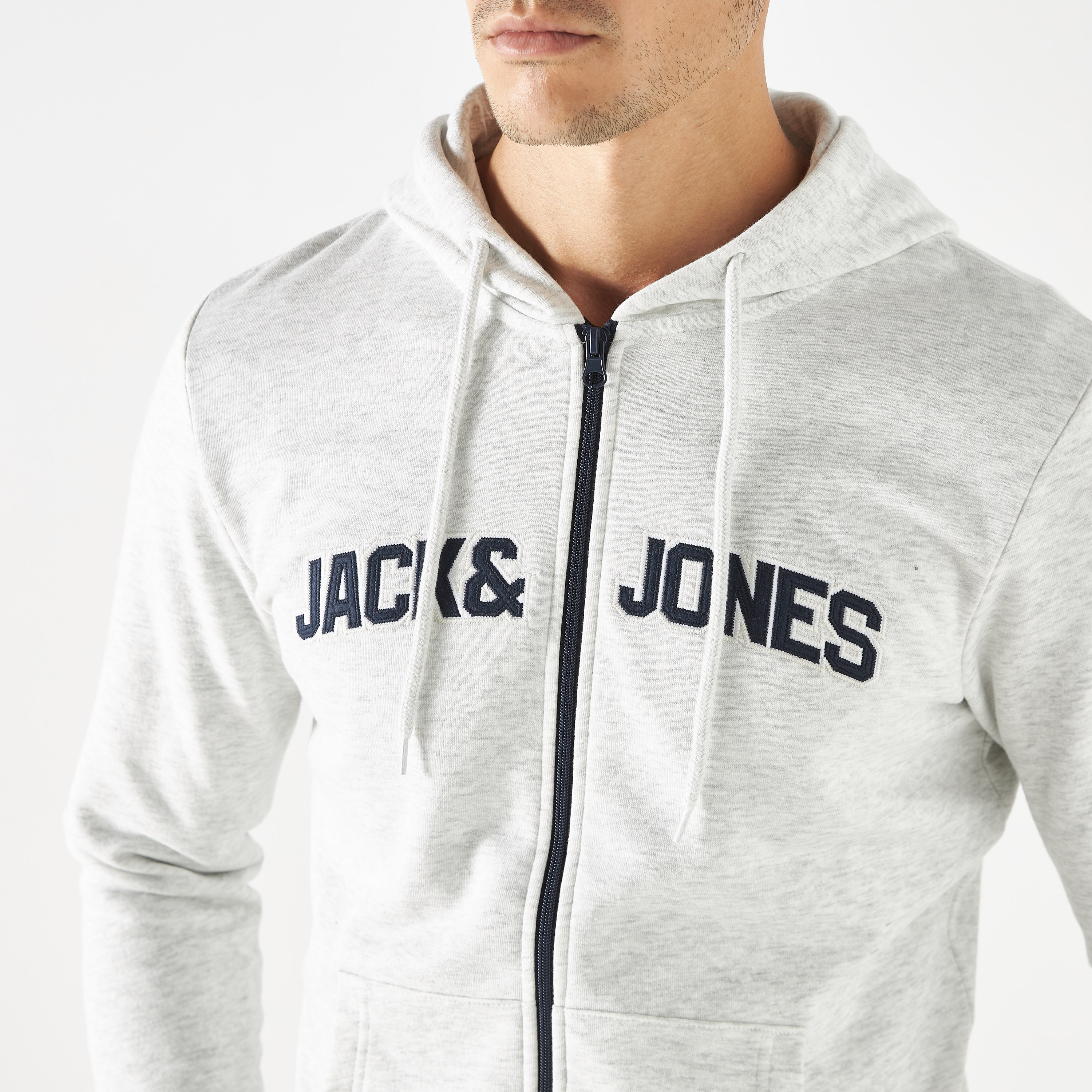 Jack & Jones Logo Long Sleeves Zip Through Hoodie-men-winterwear-hoodiesandsweatshirts-image-8