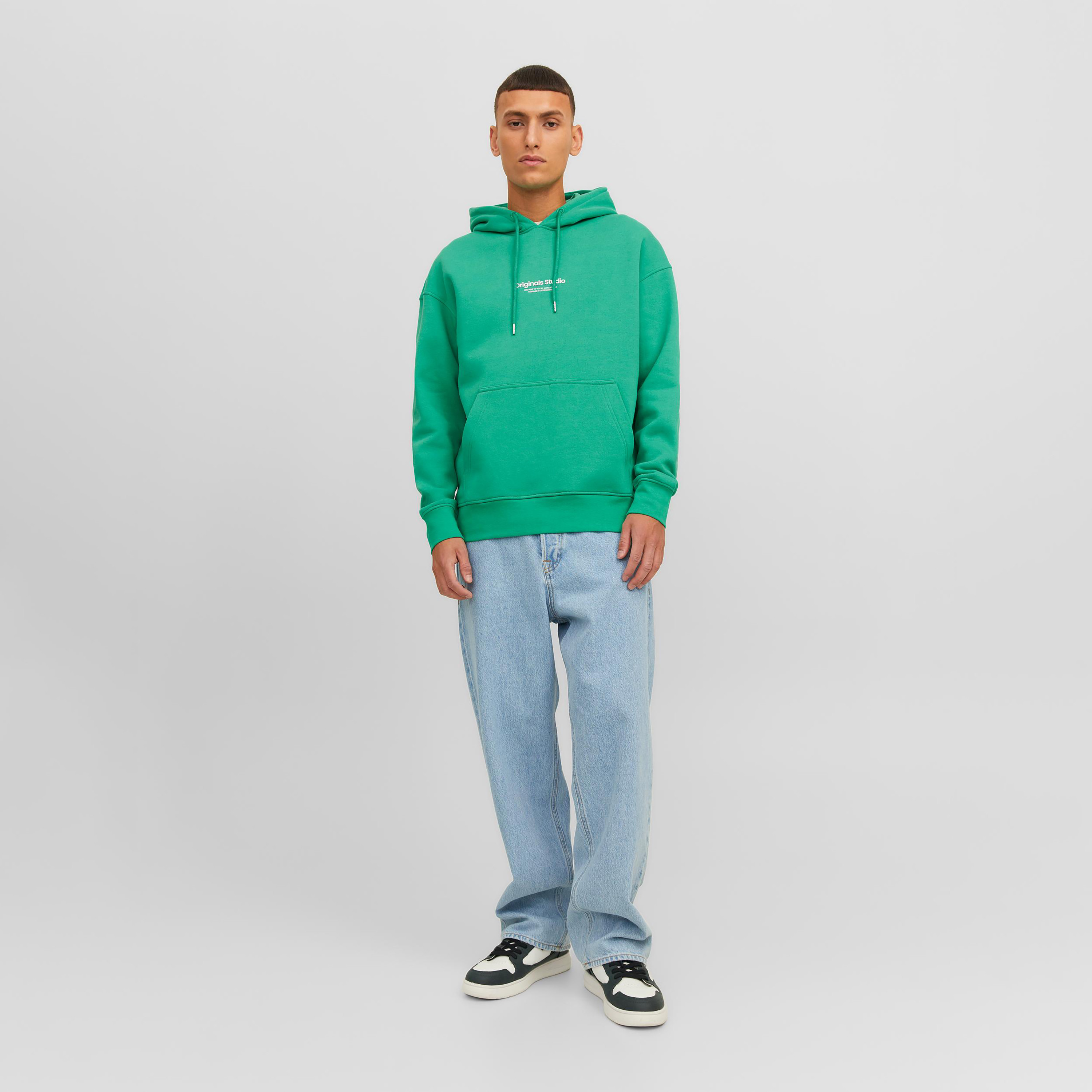  هودي من جاك آند جونز بلوجو بأكمام طويلة وياقة مستديرة مطبوعة-men-winterwear-hoodiesandsweatshirts-image-14