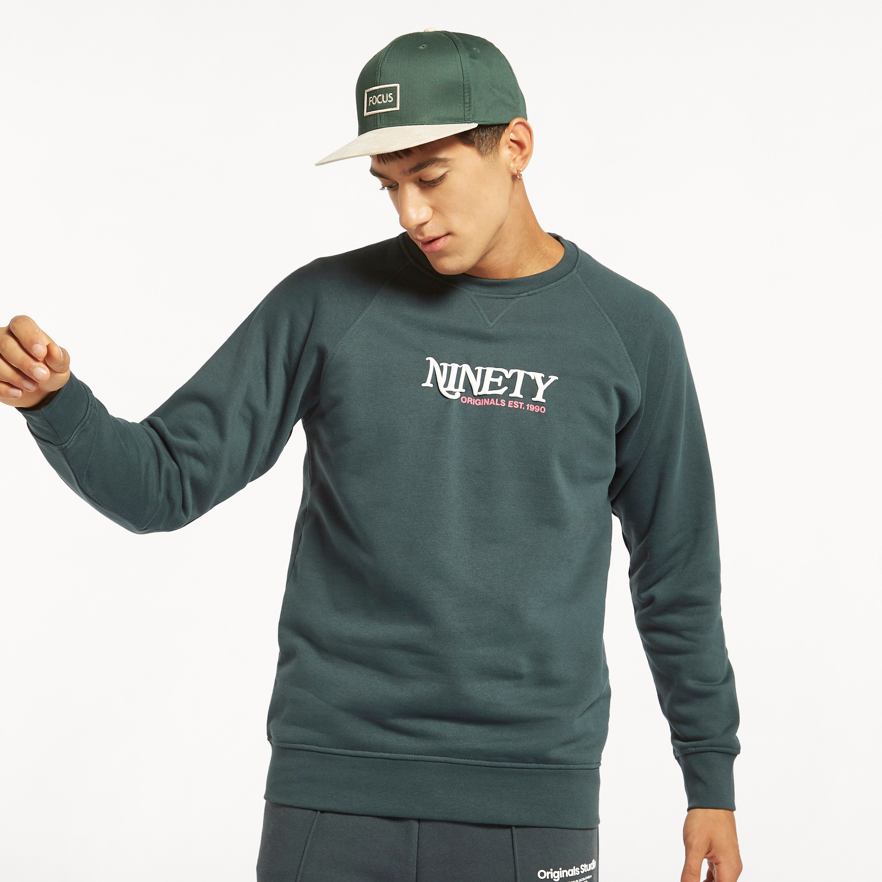 Jack & Jones Printed Crew Neck Long Sleeves Sweatshirt-men-winterwear-hoodiesandsweatshirts-image-2