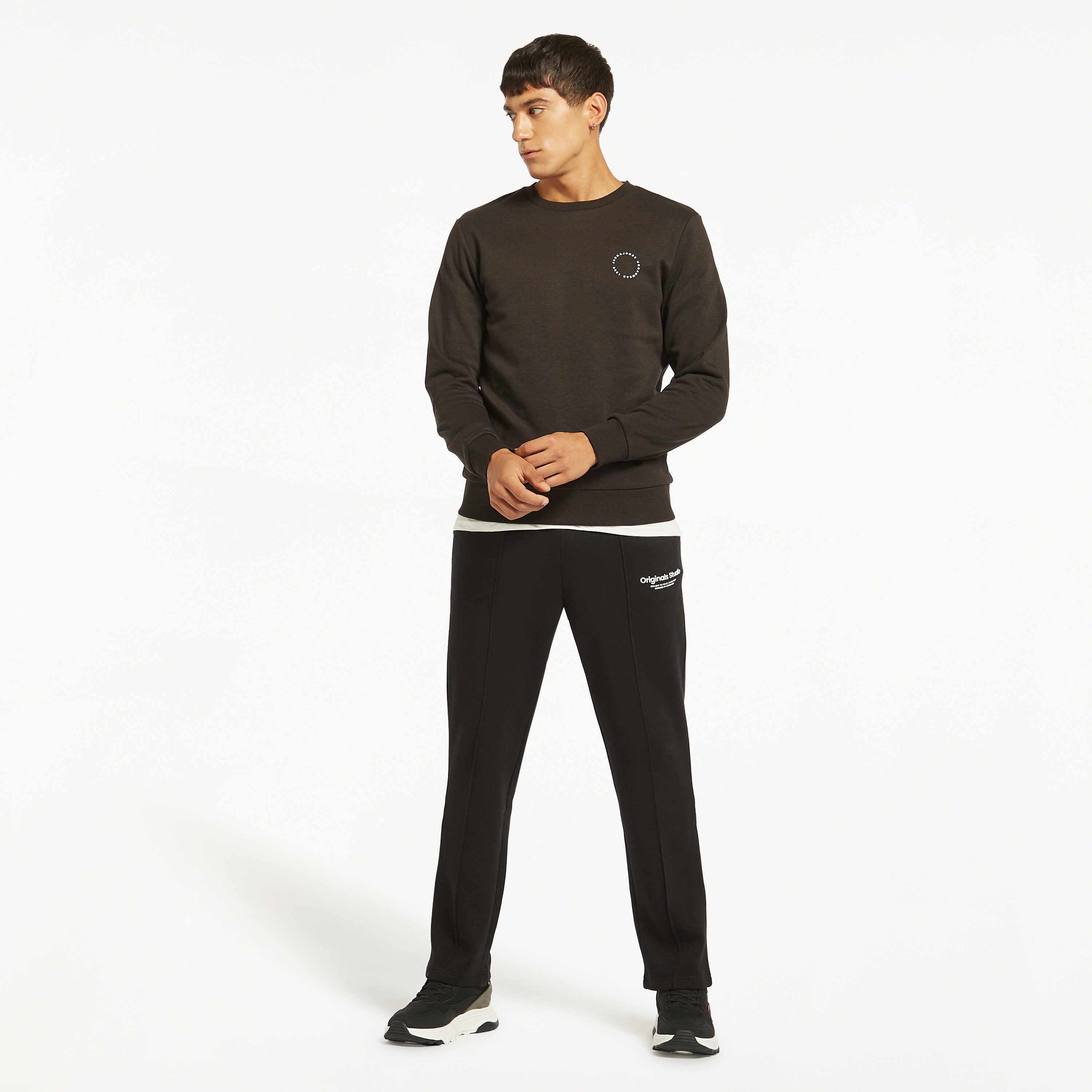 Jack & Jones Logo Mid-Rise Drawstring Sweat Pants-men-clothing-bottoms-joggers-image-1