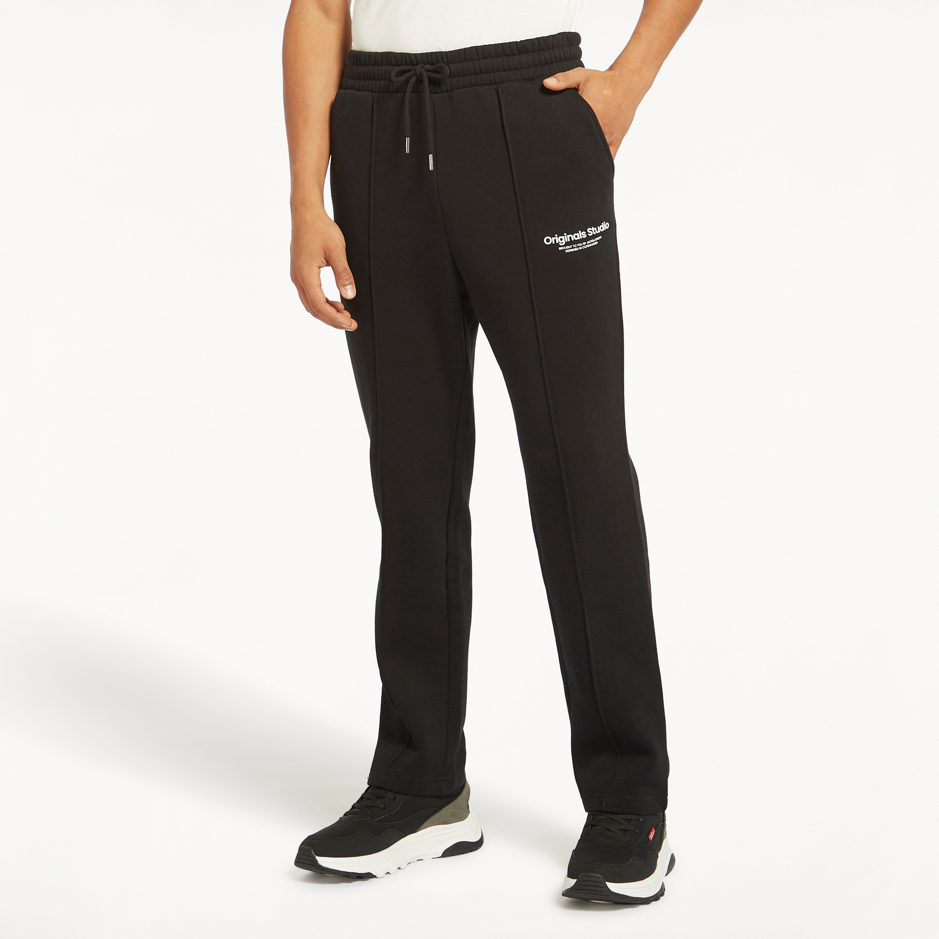 Jack & Jones Logo Mid-Rise Drawstring Sweat Pants-men-clothing-bottoms-joggers-image-2