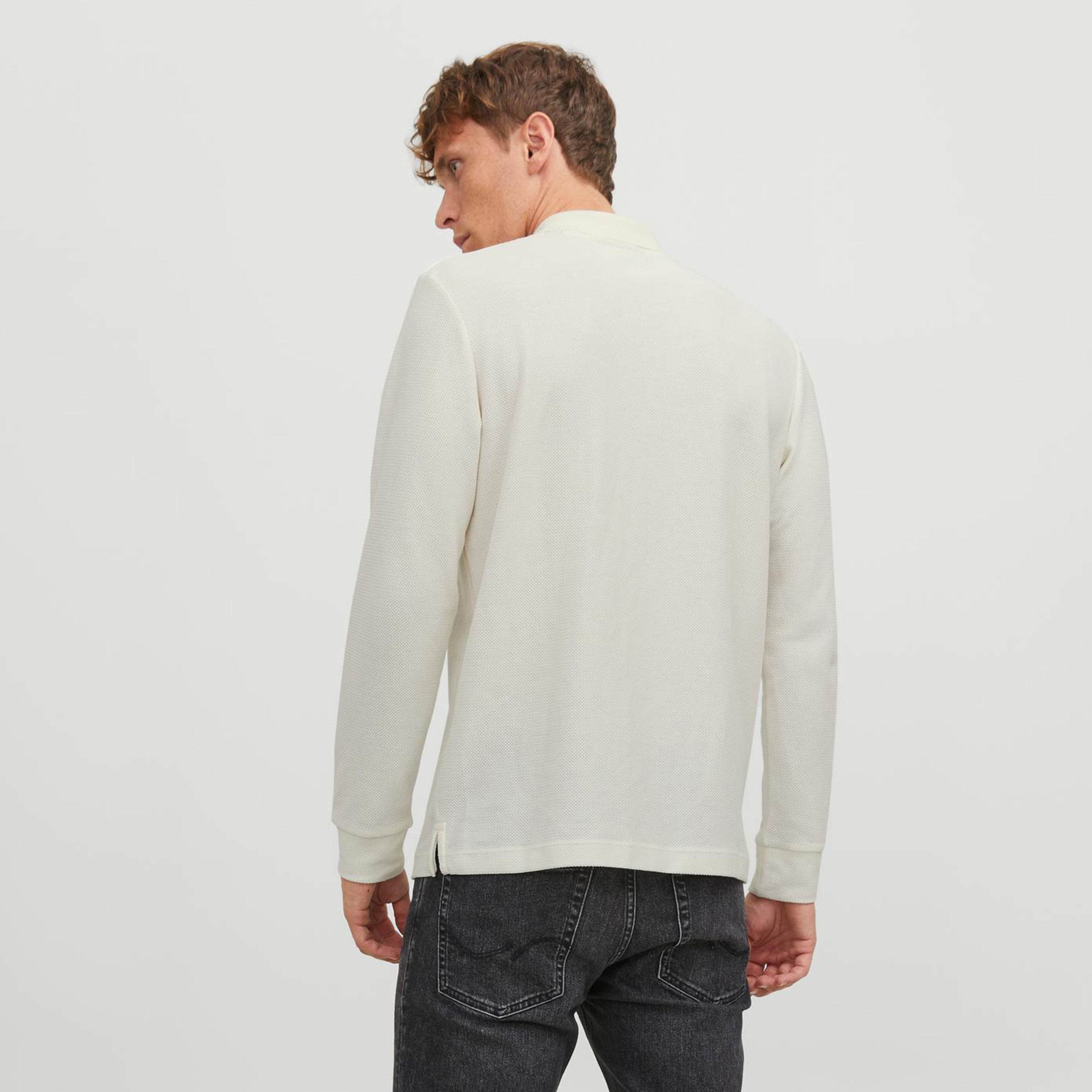 تيشيرت بولو من جاك آند جونز بأكمام طويلة مع منسوج وسحاب للإغلاق-men-clothing-tshirtsandpolos-polos-image-8