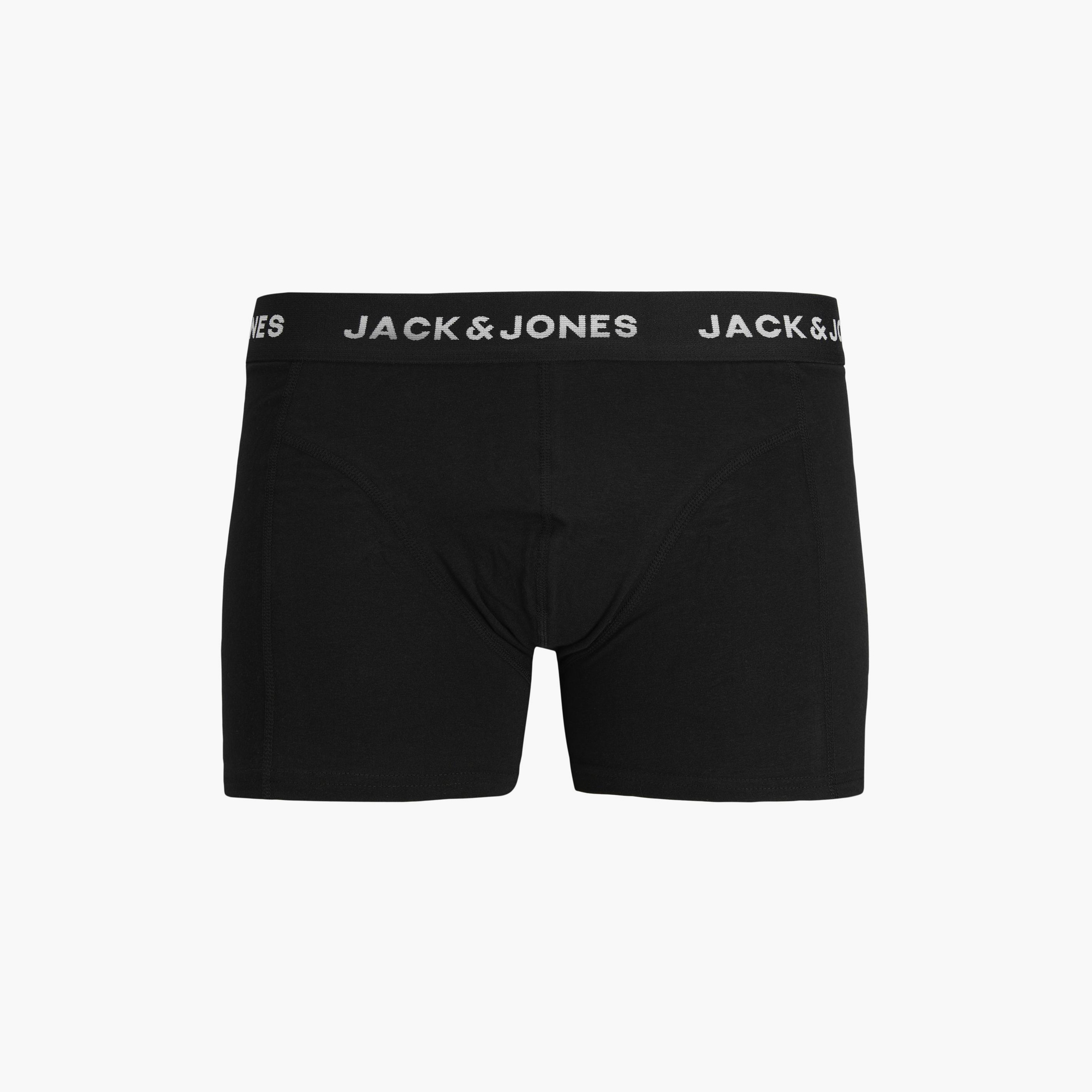 Jack Jones Pack of 5 Brand Print Waistband Trunks