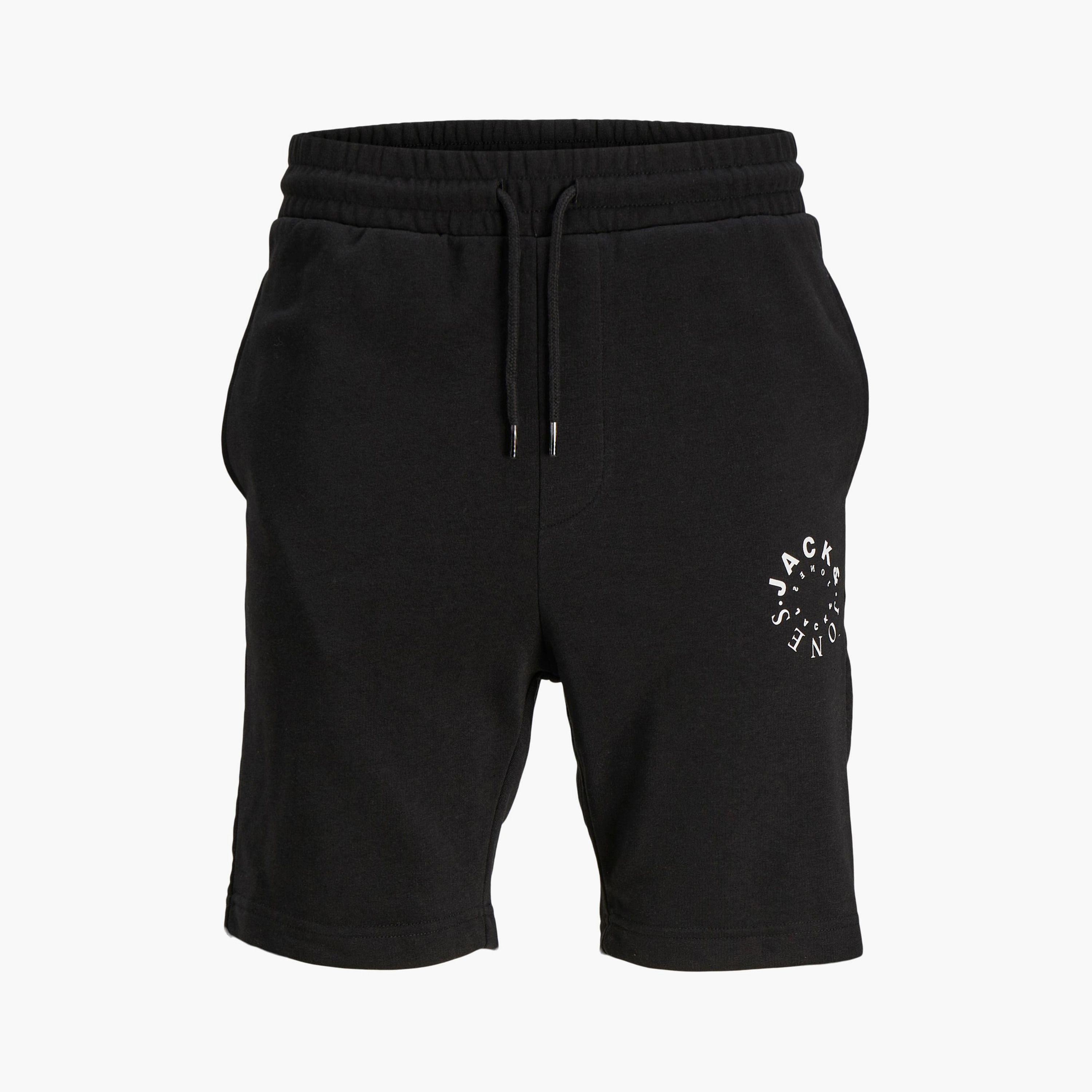 Jack & Jones Mid Waist Drawstring Shorts-men-clothing-bottoms-shorts-image-1