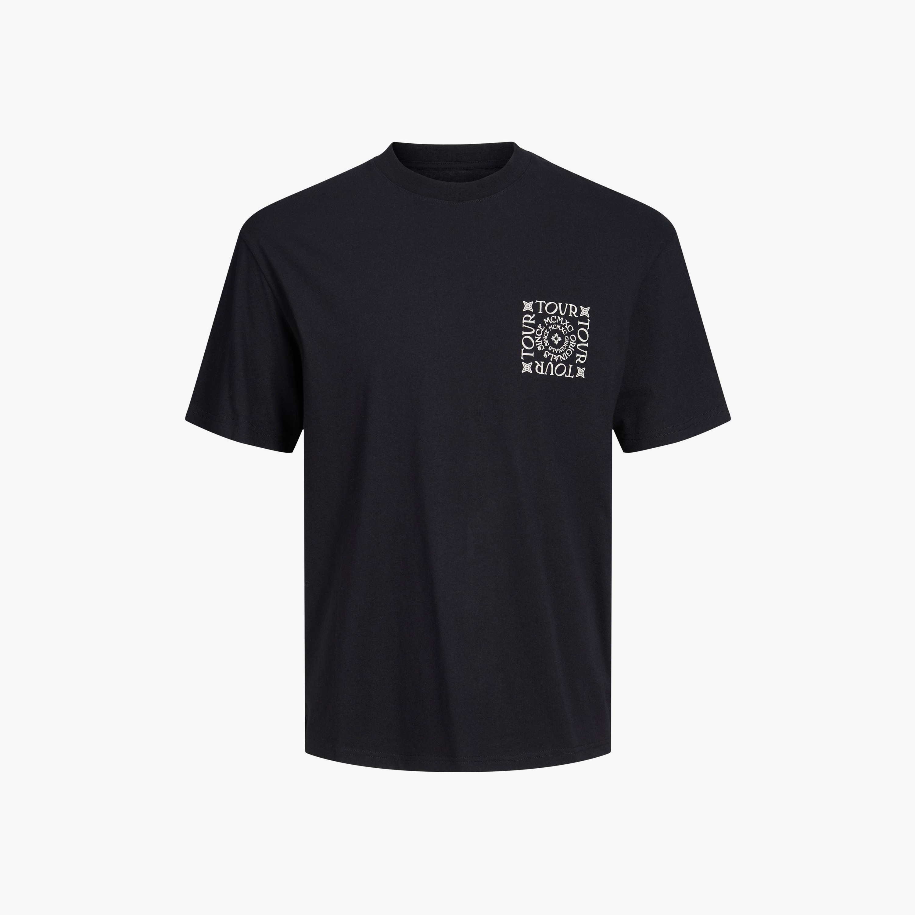  تي شيرت من جاك آند جونز مع جرافيك بأكمام قصيرة و ياقة مستديرة-men-clothing-tshirtsandpolos-tshirts-image-3