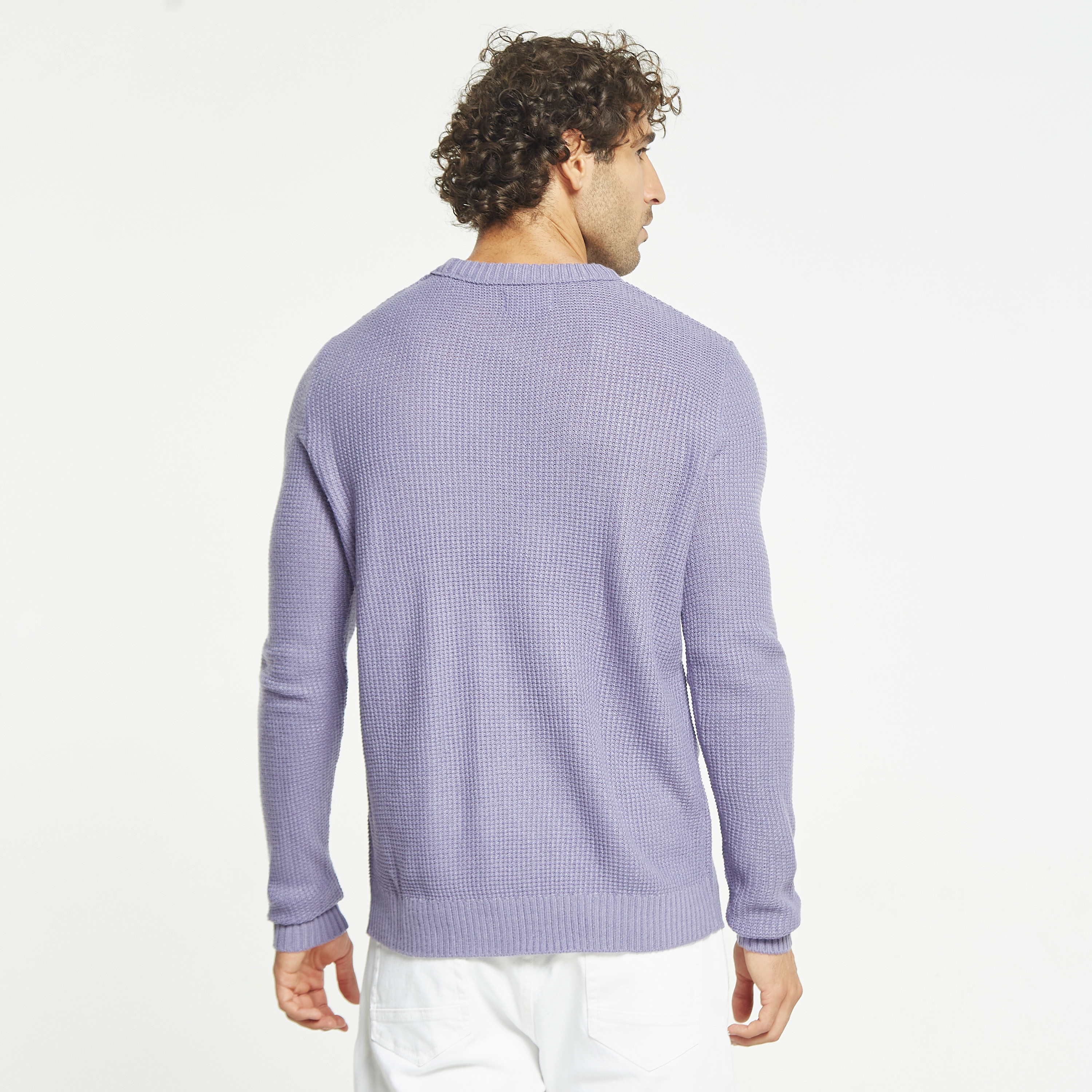 بلوفر من جاك آند جونز مع منسوجة بياقة مستديرة-men-clothing-sweatersandpullovers-image-7