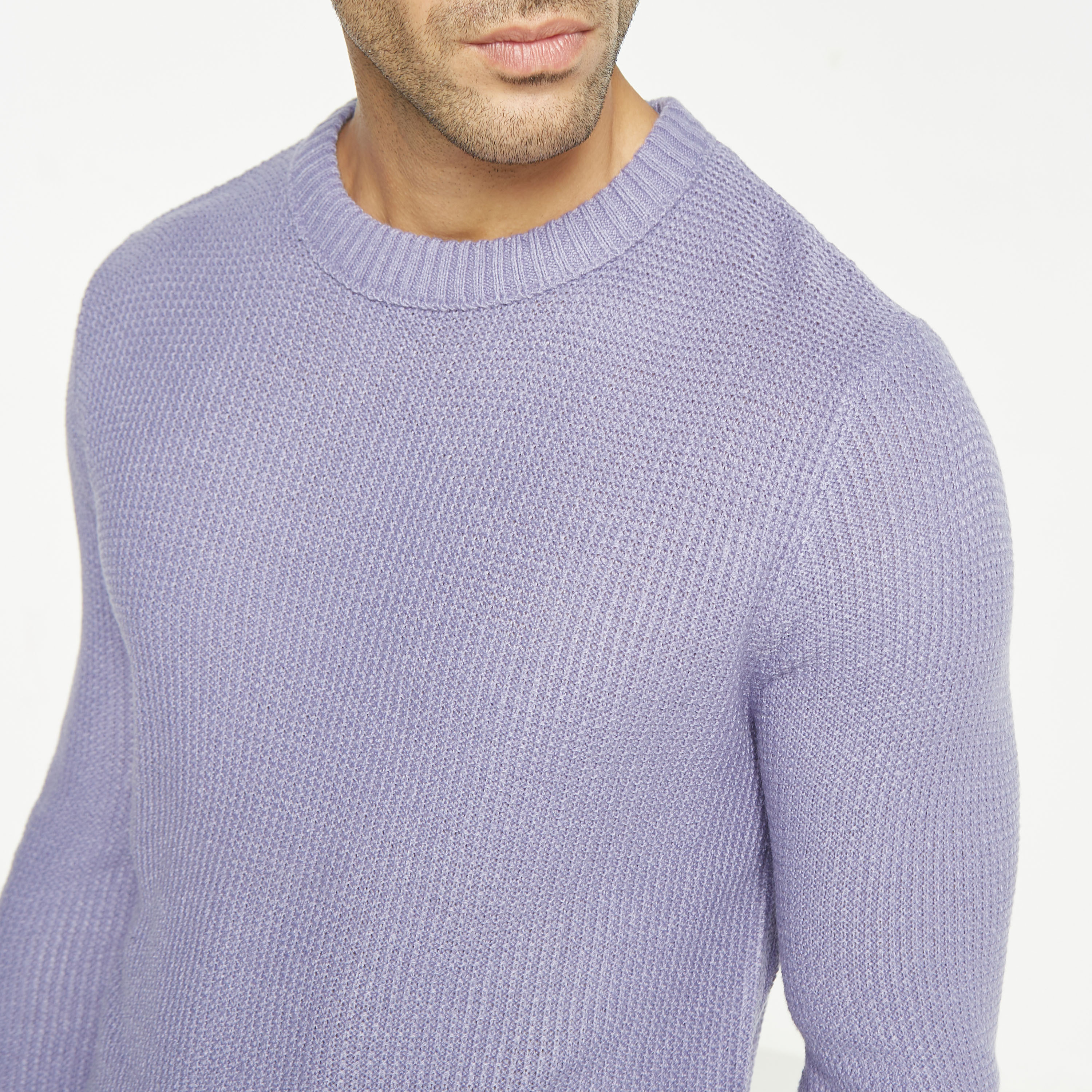 بلوفر من جاك آند جونز مع منسوجة بياقة مستديرة-men-clothing-sweatersandpullovers-image-8