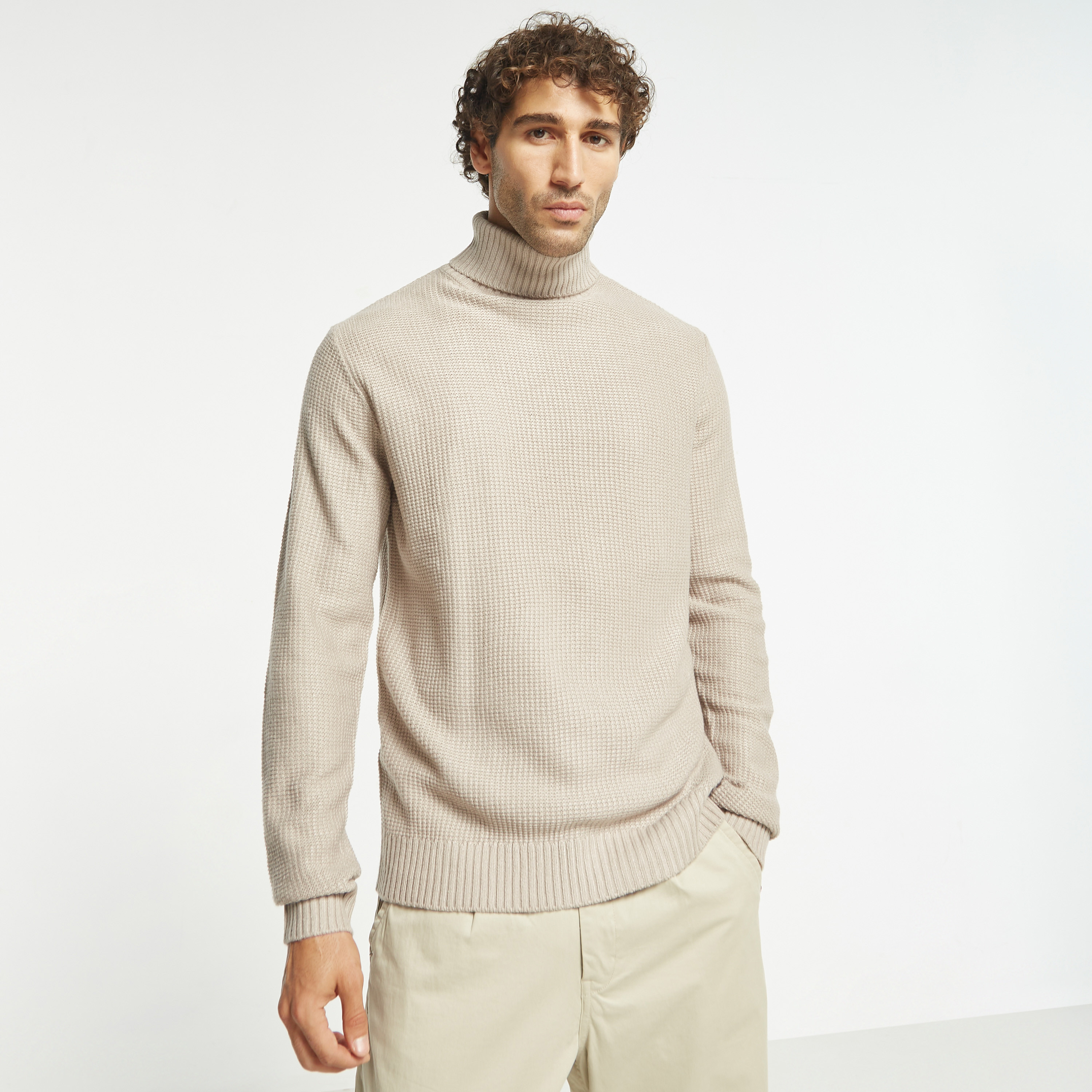Jack & Jones Textured Turtle Neck Long Sleeves Pullover-men-clothing-sweatersandpullovers-image-1