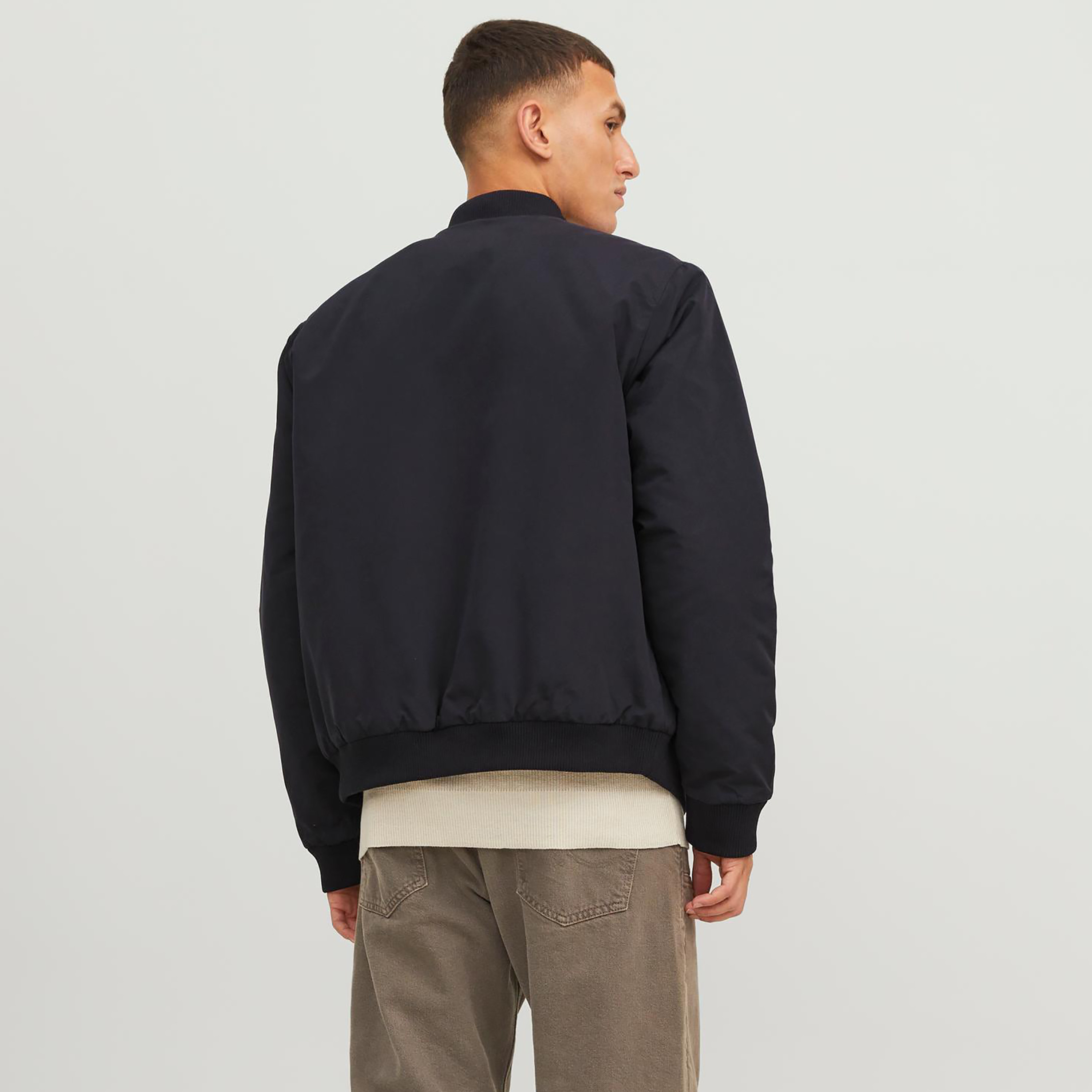 Jack & Jones Plain Baseball Neck Bomber Jacket-men-clothing-jacketsandblazers-jackets-image-9