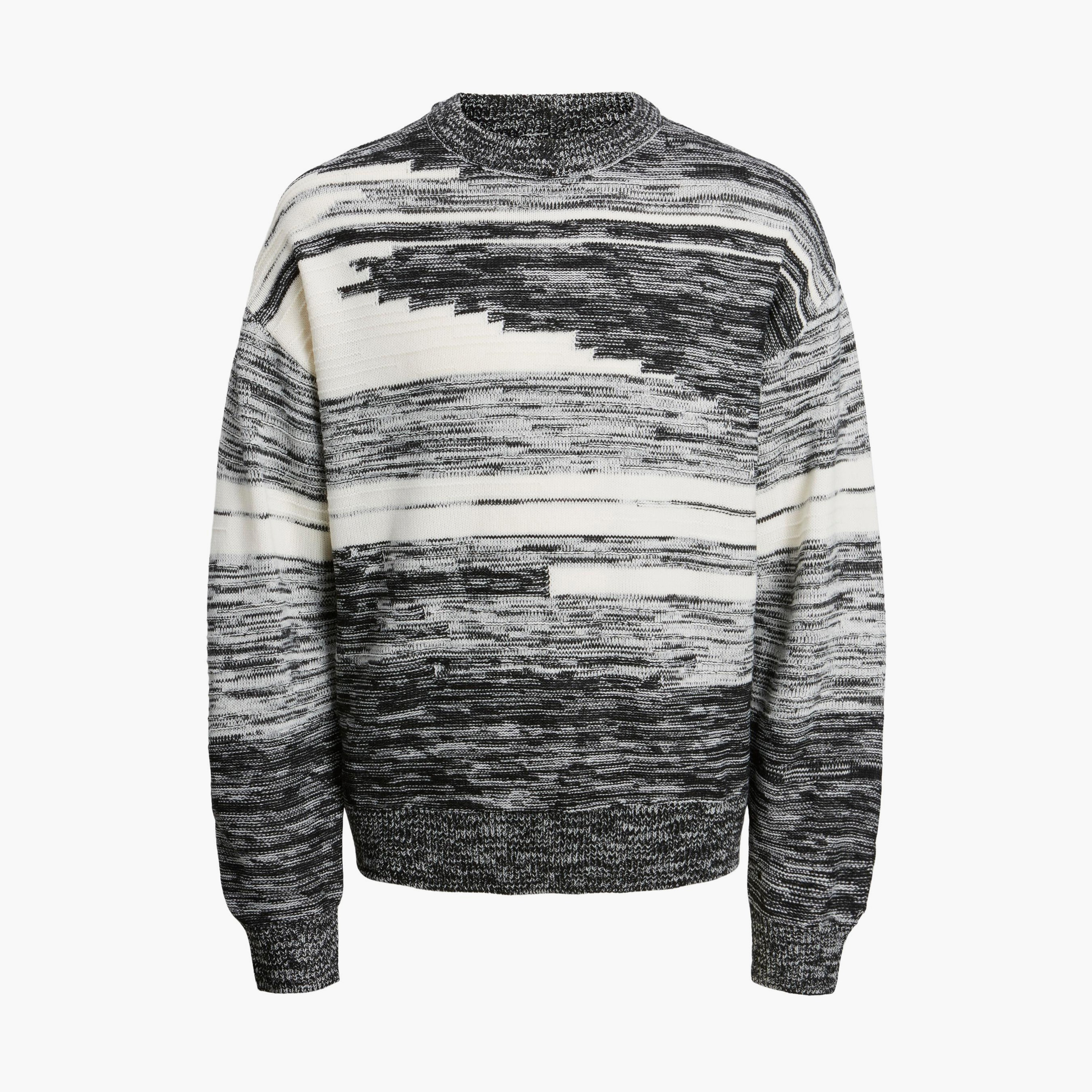 Jack & Jones Self Design Crew Neck Pullover-men-clothing-sweatersandpullovers-image-1