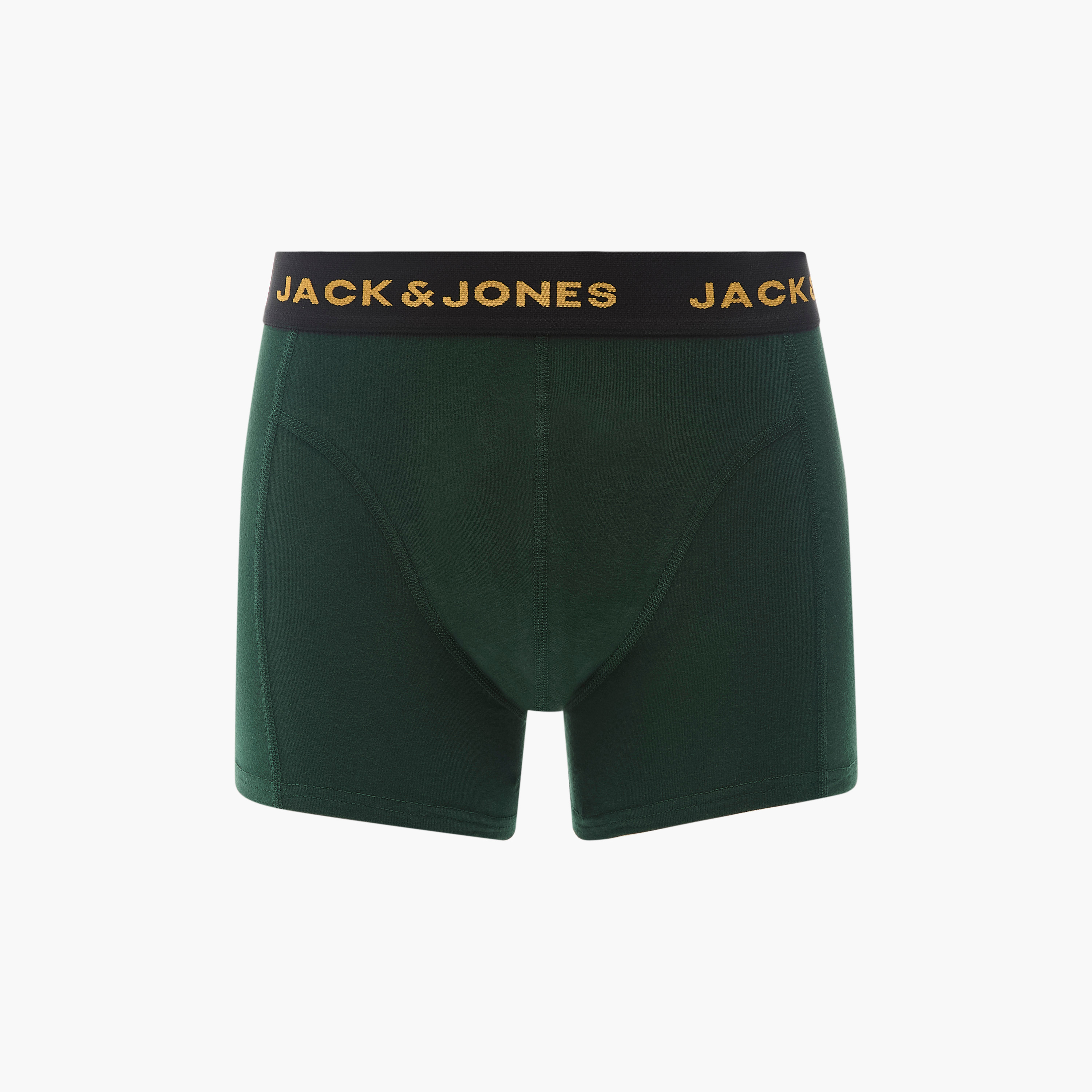 Jack & Jones Solid Trunks with Elasticated Waistband - Set of 3-men-clothing-innerwear-underwear-image-2