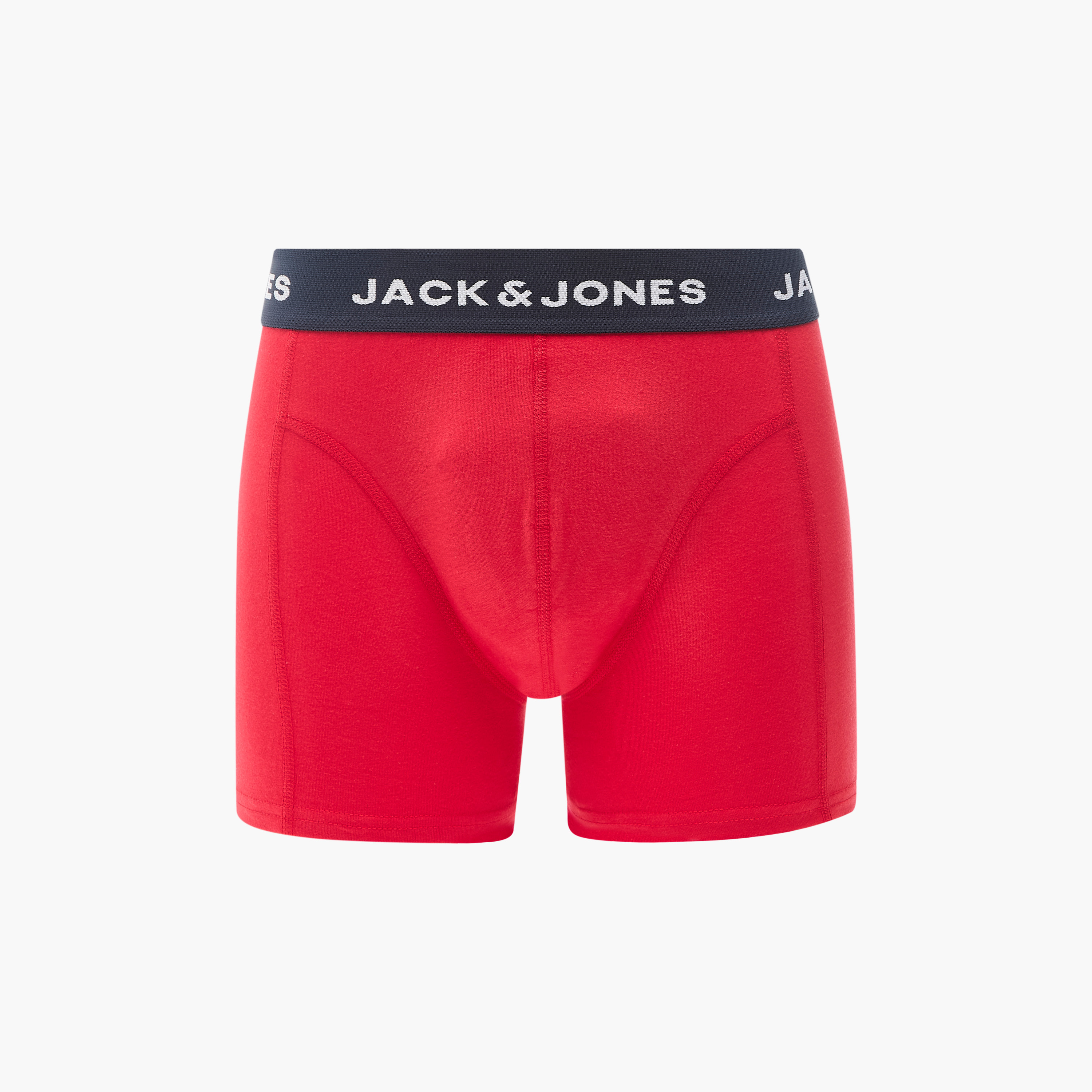 طقم سروال ترانك بخصر مطاطي 3 قطع سادة من جاك أند جونز-men-clothing-innerwear-underwear-image-4