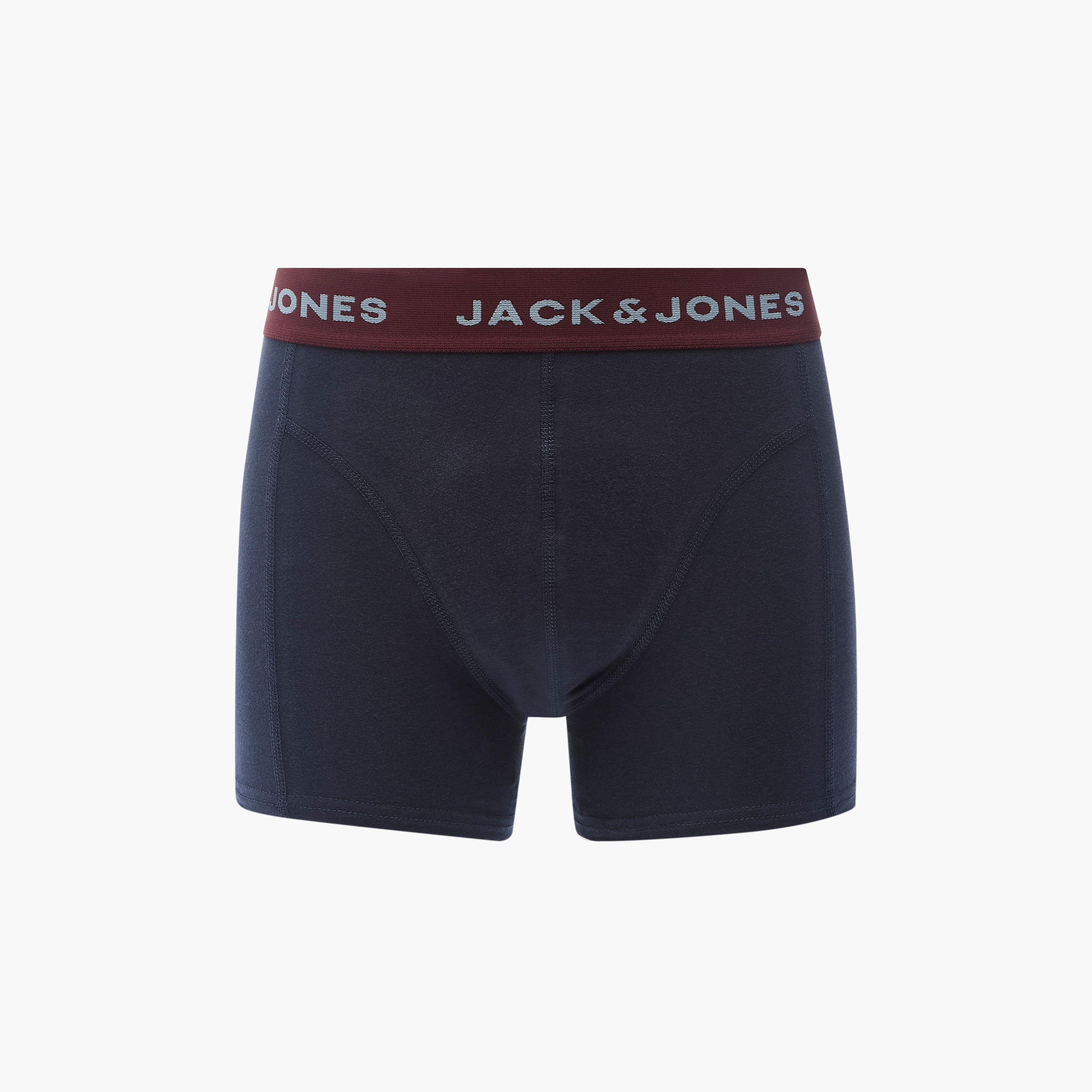 Jack & Jones Solid Trunks with Elasticated Waistband - Set of 3-men-clothing-innerwear-underwear-image-7