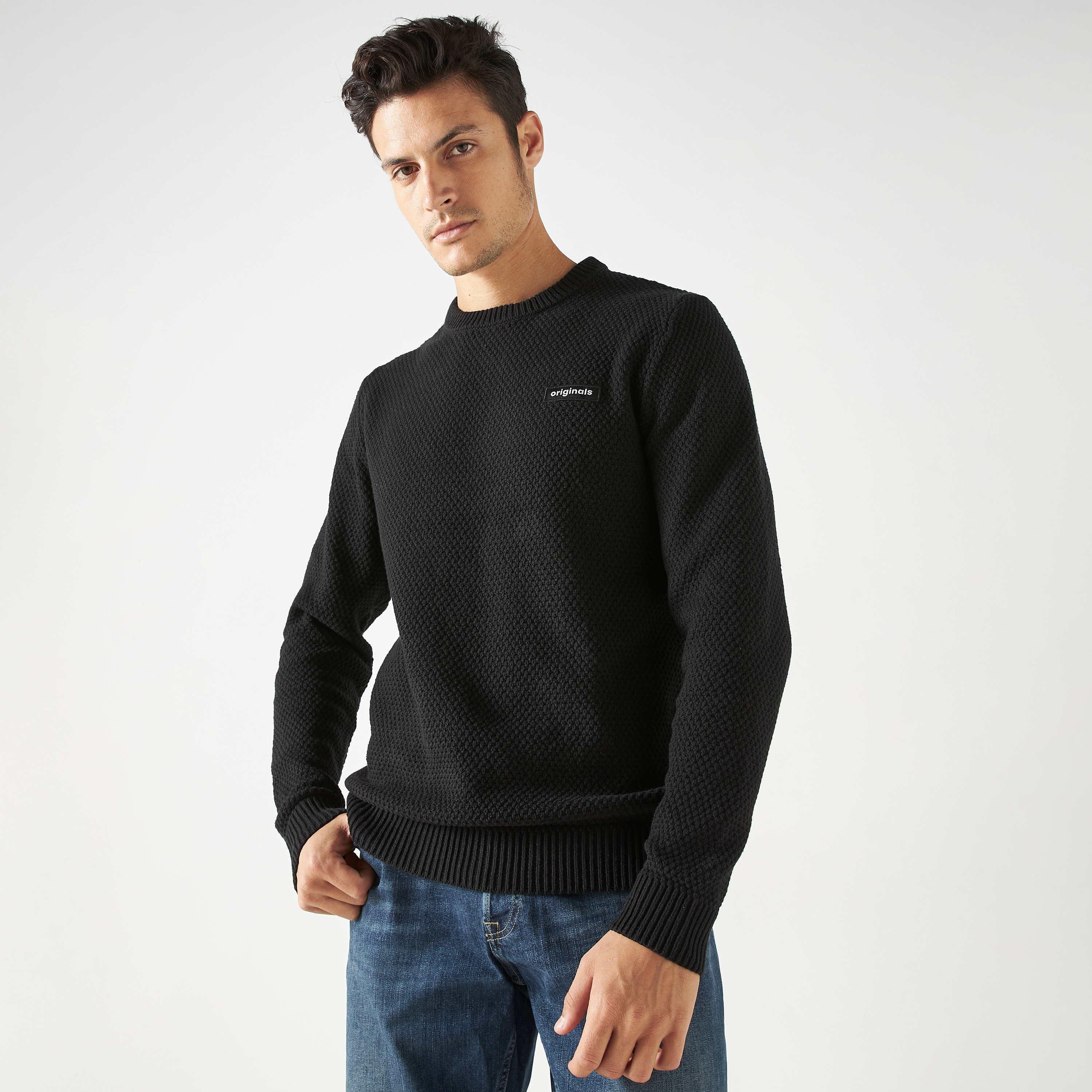 Jack & Jones Knitted Crew Neck Long Sleeves Pullover-men-clothing-sweatersandpullovers-image-1