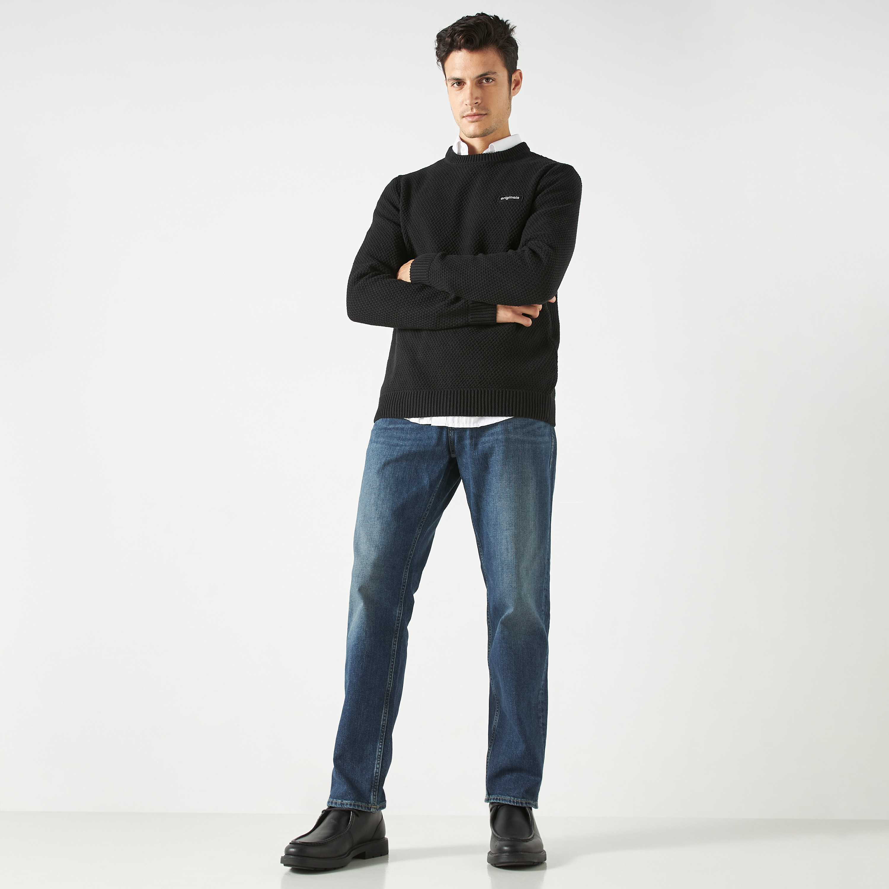 Jack & Jones Knitted Crew Neck Long Sleeves Pullover-men-clothing-sweatersandpullovers-image-2