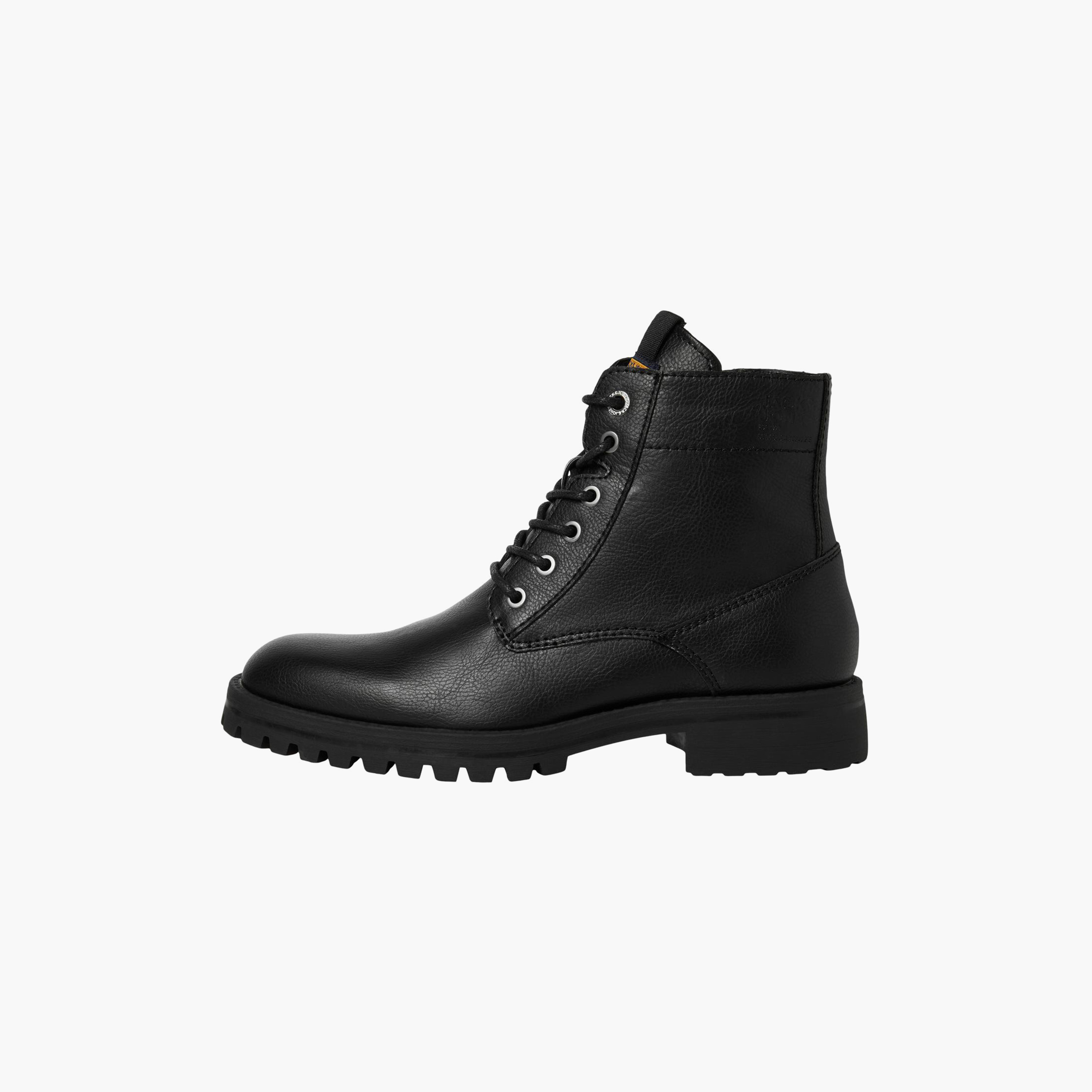 حذاء جاك آند جونز بمقدمة مستديرة ورباط علوي مرتفع  | 12243413-men-shoes-boots-image-2
