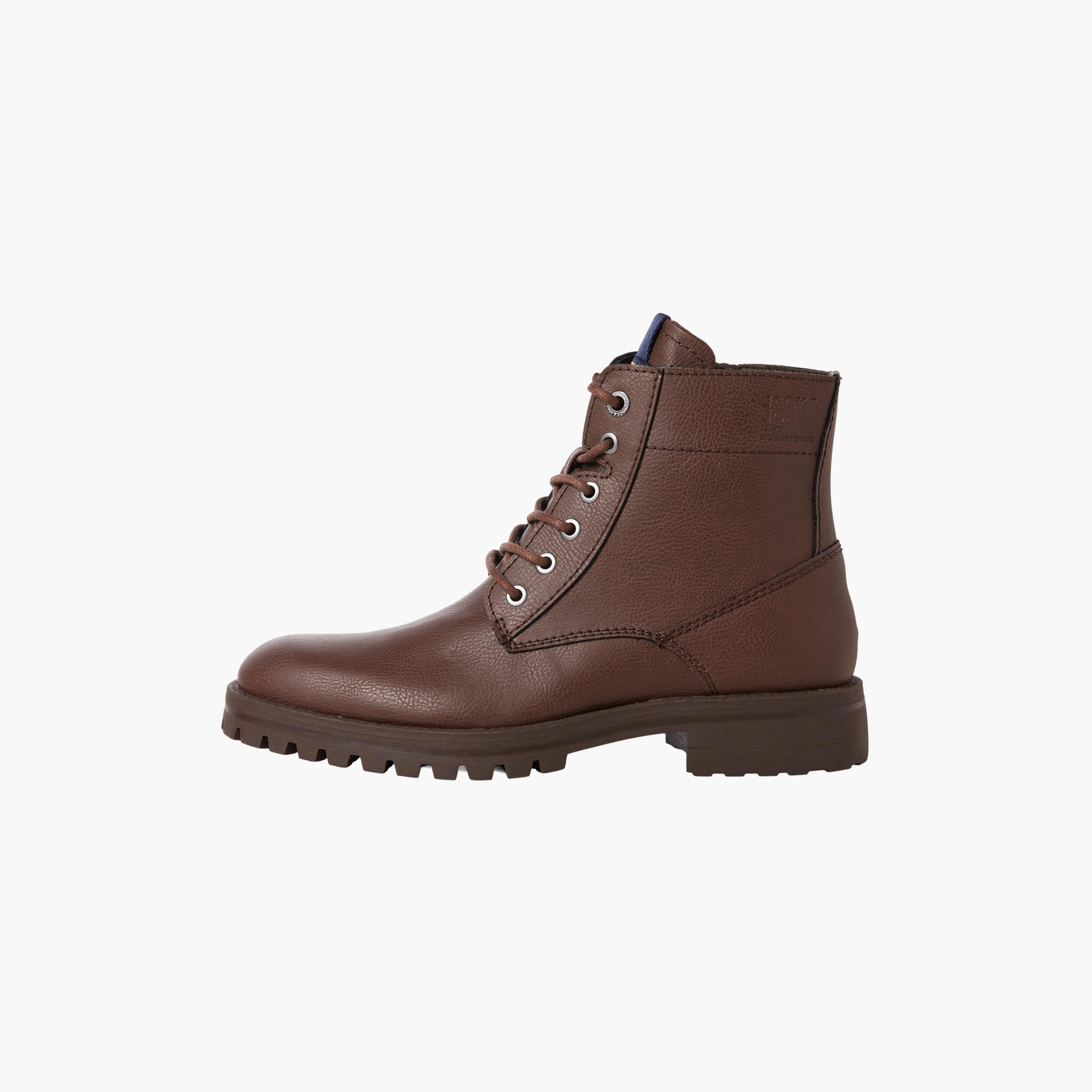 حذاء جاك آند جونز بمقدمة مستديرة ورباط علوي مرتفع  | 12243413-men-shoes-boots-image-10