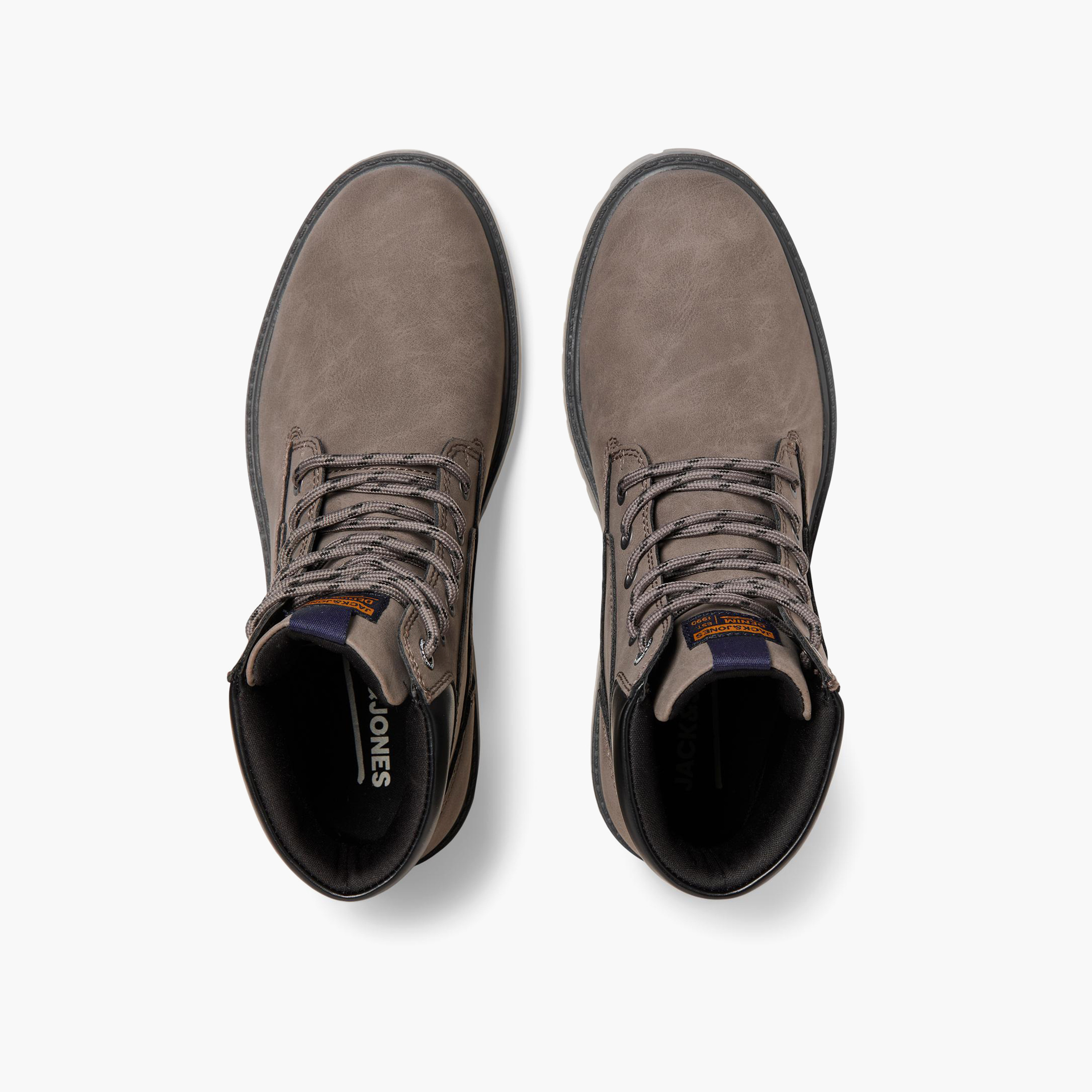 Jack & Jones Round Toe High Top Lace-Up Boots | 12243421-men-shoes-boots-image-9