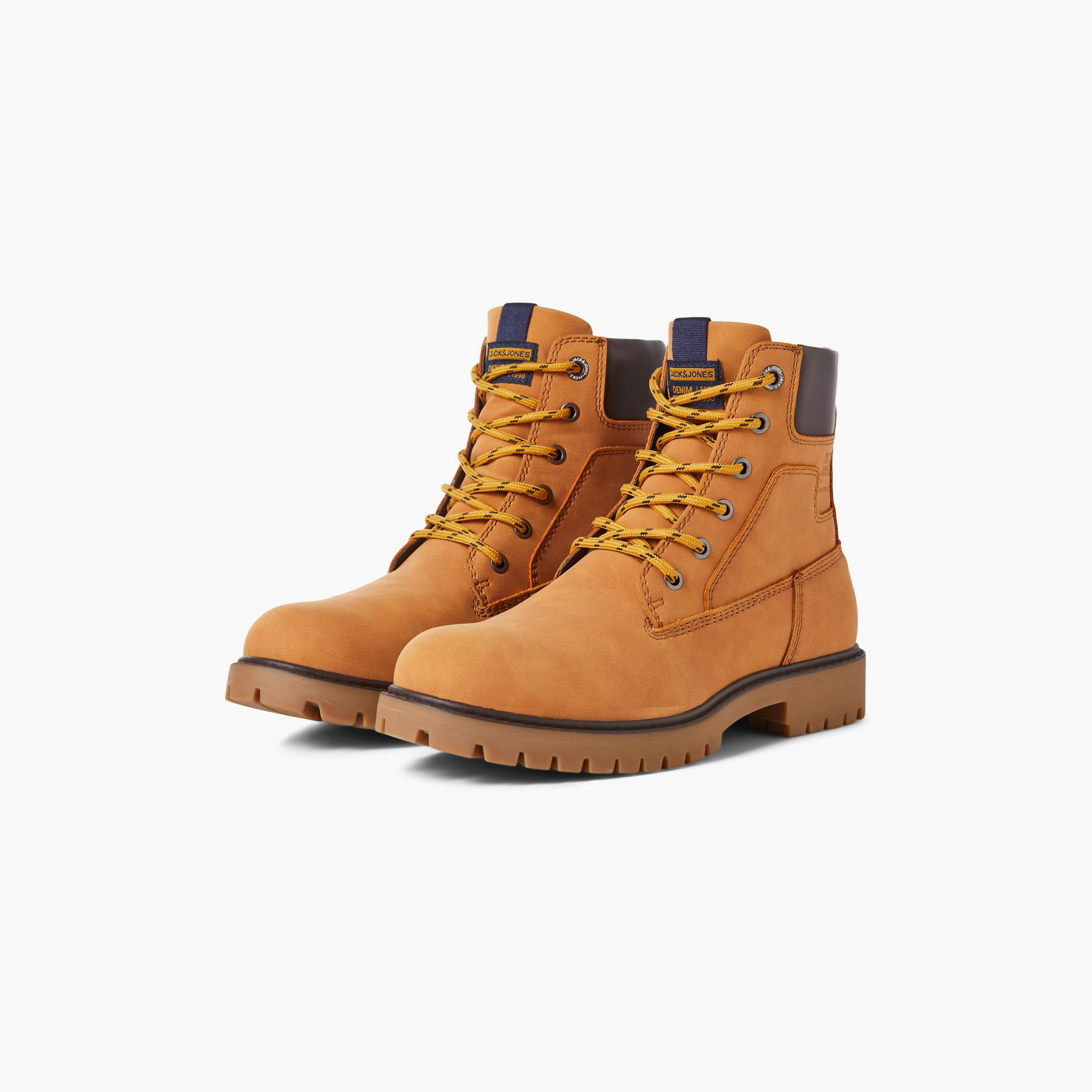 Jack & Jones Round Toe High Top Lace-Up Boots | 12243421-men-shoes-boots-image-11
