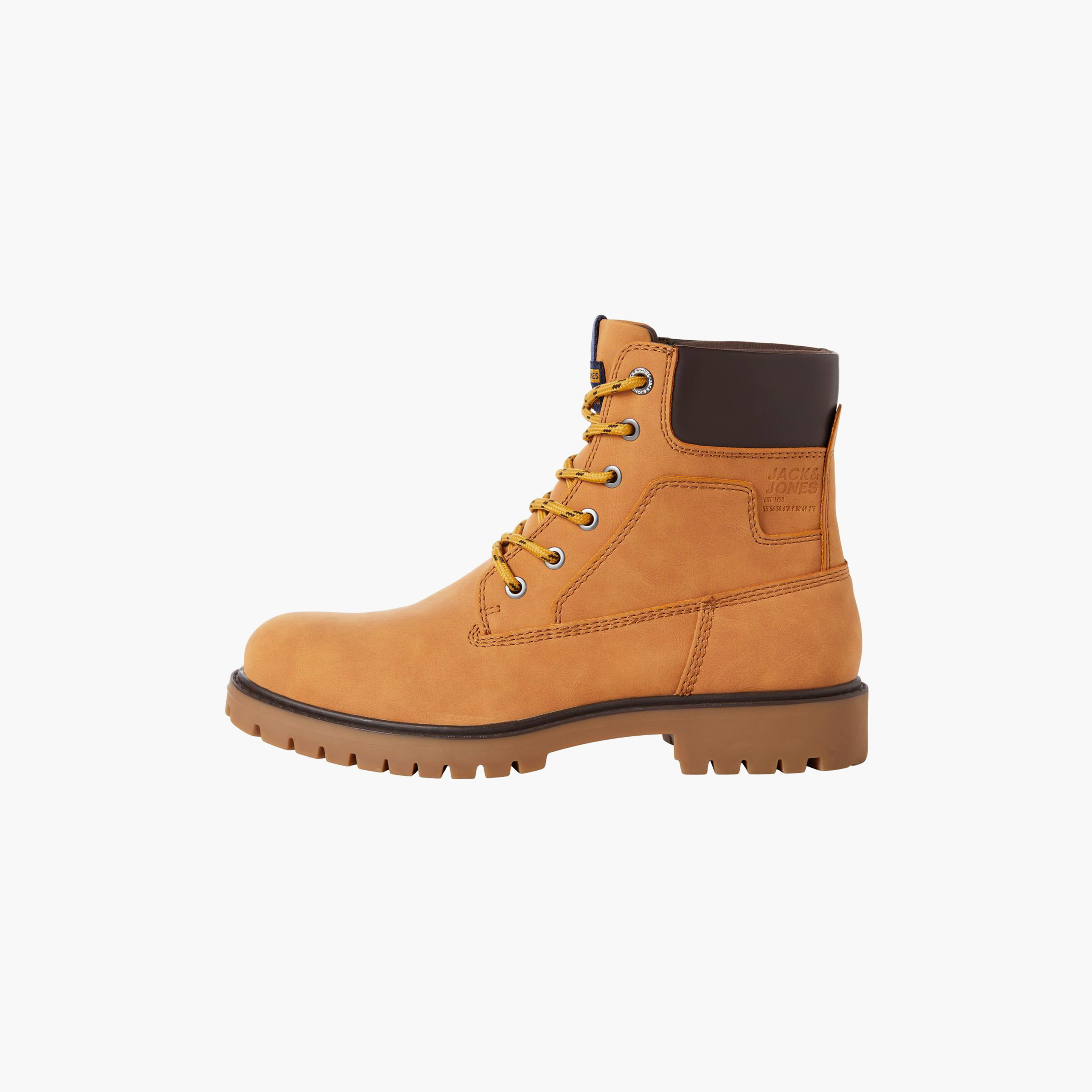 Jack & Jones Round Toe High Top Lace-Up Boots | 12243421-men-shoes-boots-image-12
