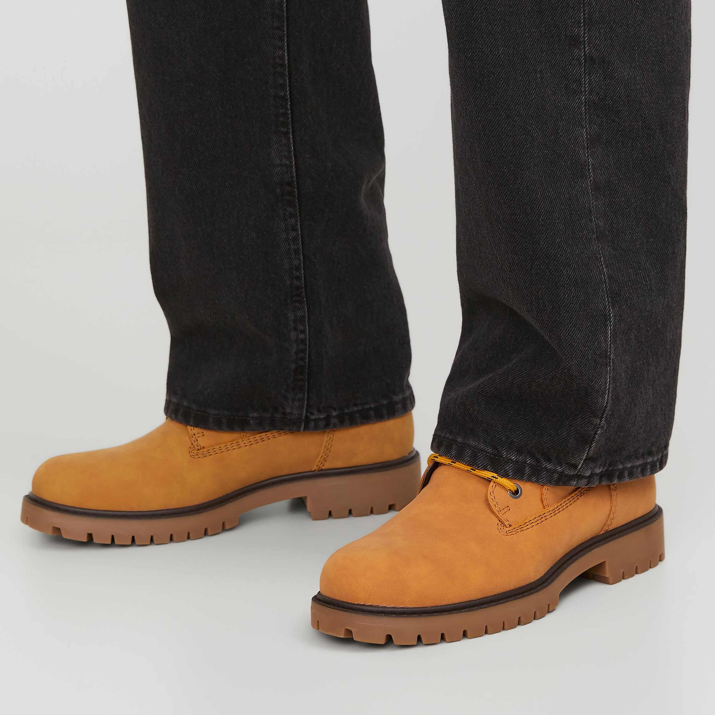 Jack & Jones Round Toe High Top Lace-Up Boots | 12243421-men-shoes-boots-image-16