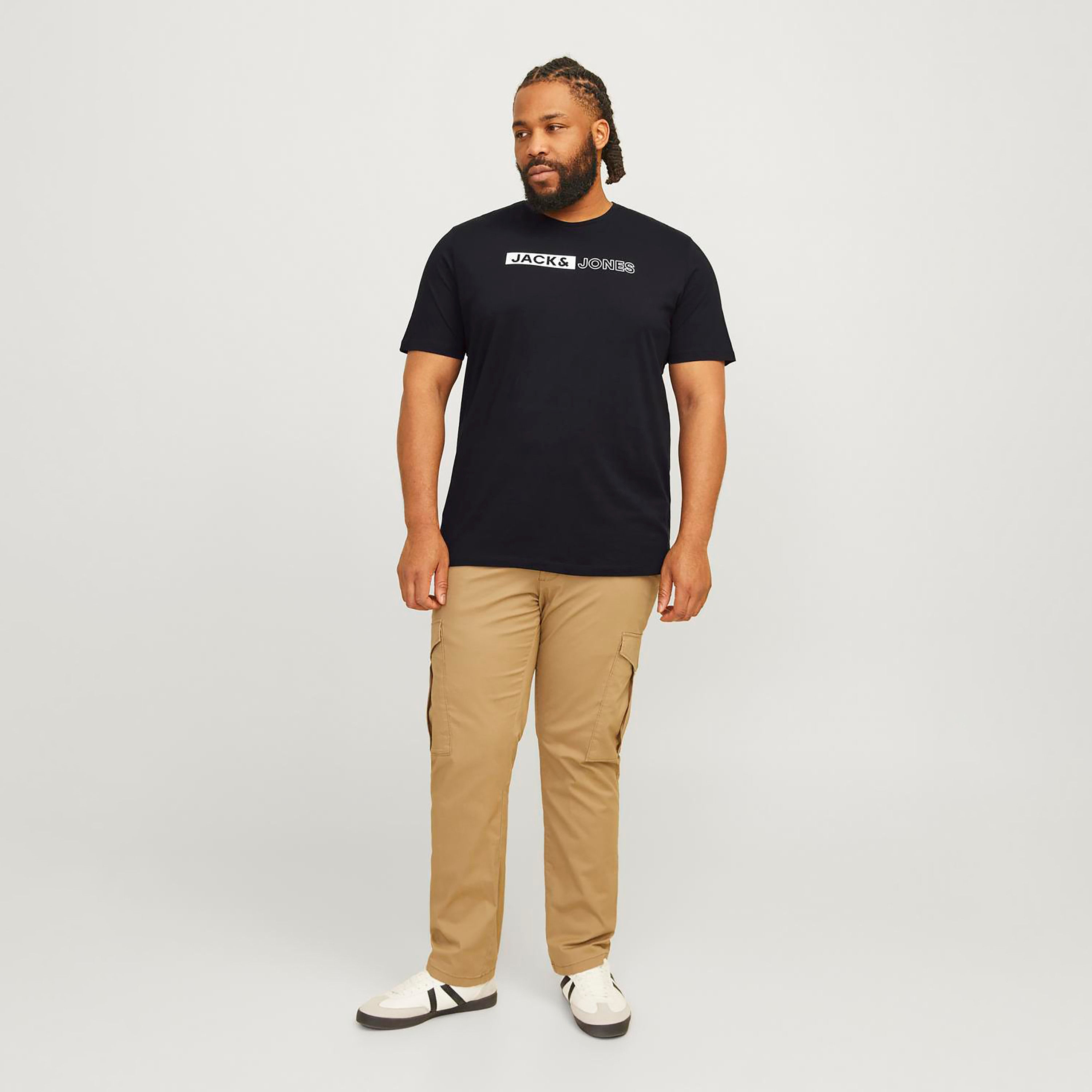 Jack & Jones Plus Size Logo Crew Neck Short Sleeves T-Shirt-men-clothing-tshirtsandpolos-tshirts-image-2