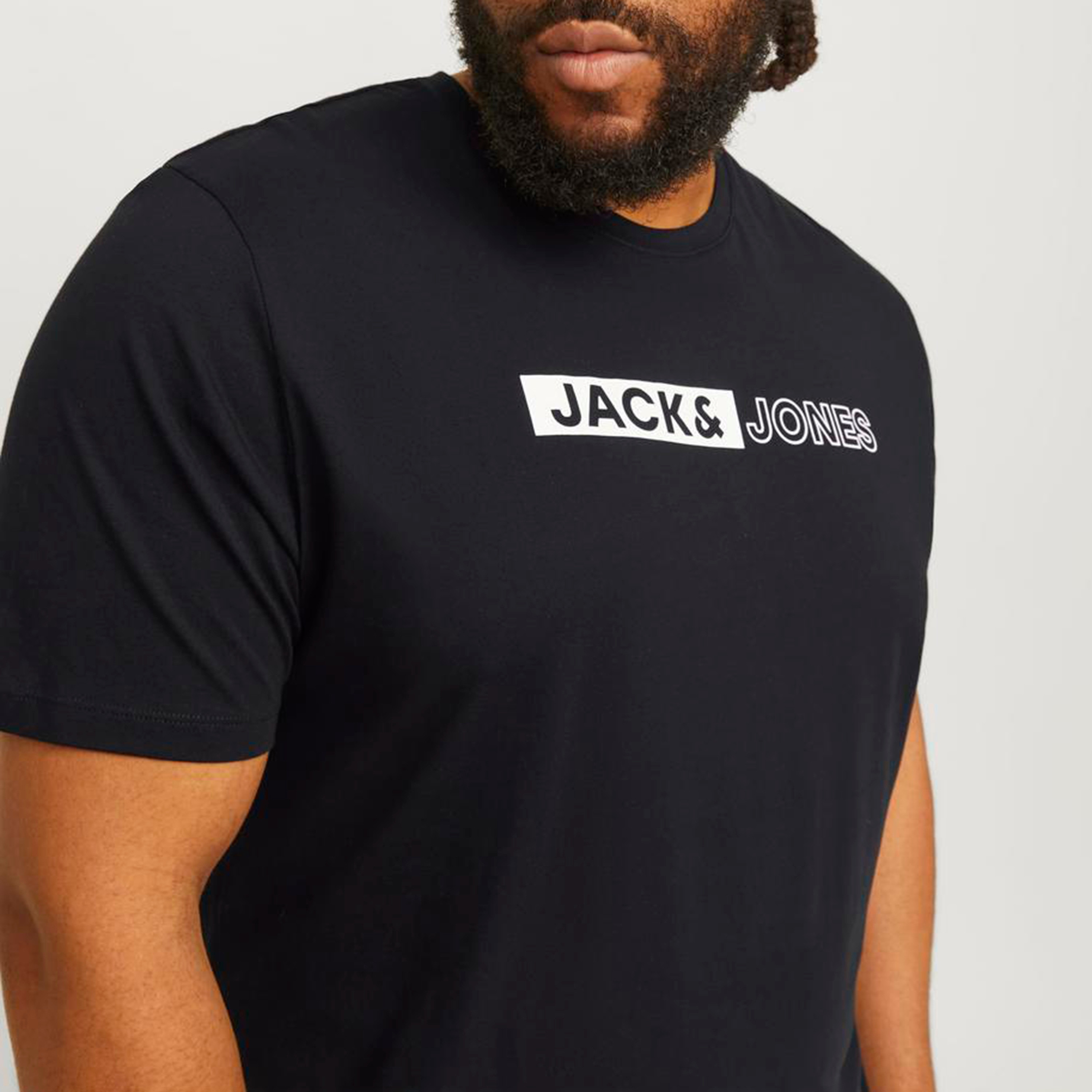 Jack & Jones Plus Size Logo Crew Neck Short Sleeves T-Shirt-men-clothing-tshirtsandpolos-tshirts-image-3
