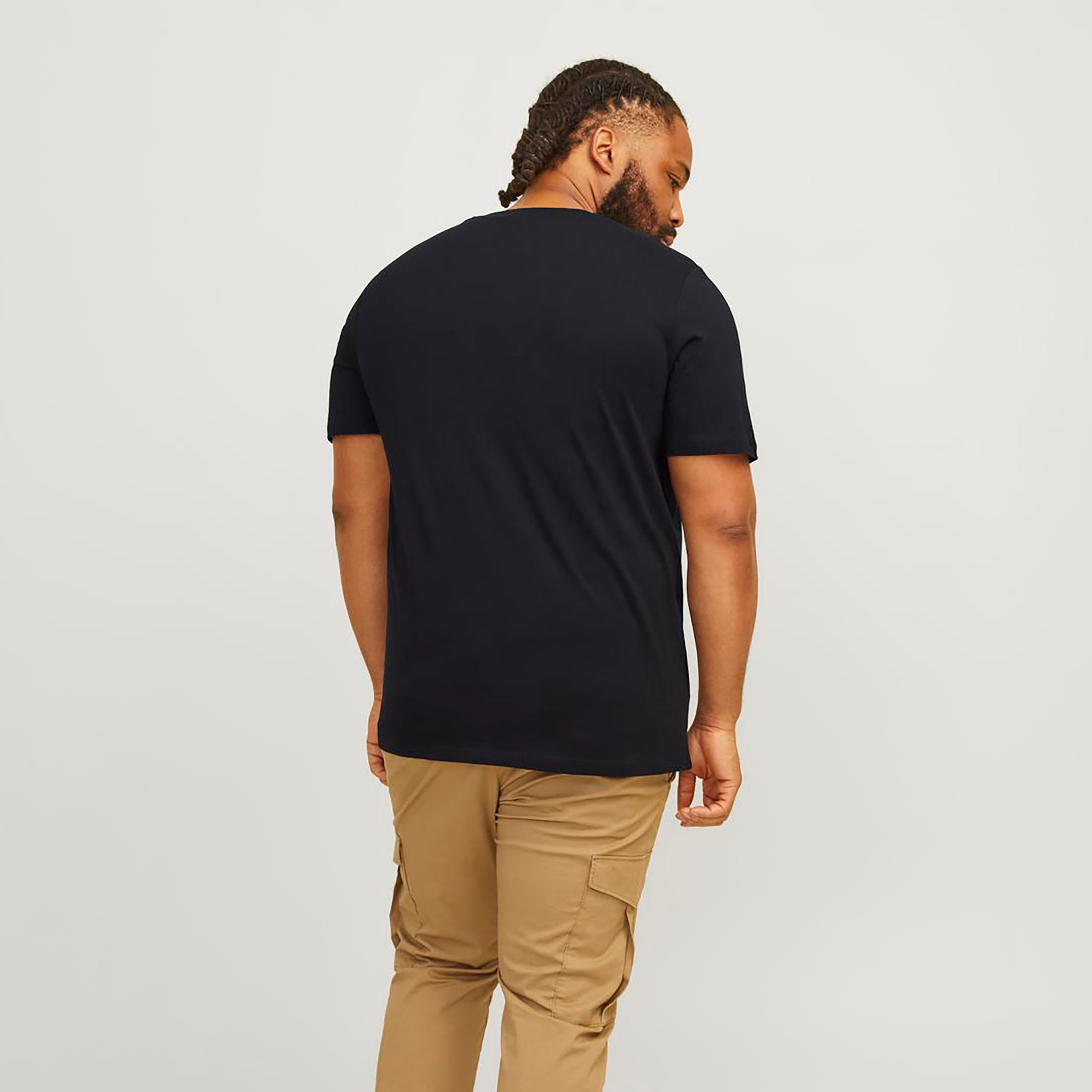 Jack & Jones Plus Size Logo Crew Neck Short Sleeves T-Shirt-men-clothing-tshirtsandpolos-tshirts-image-4