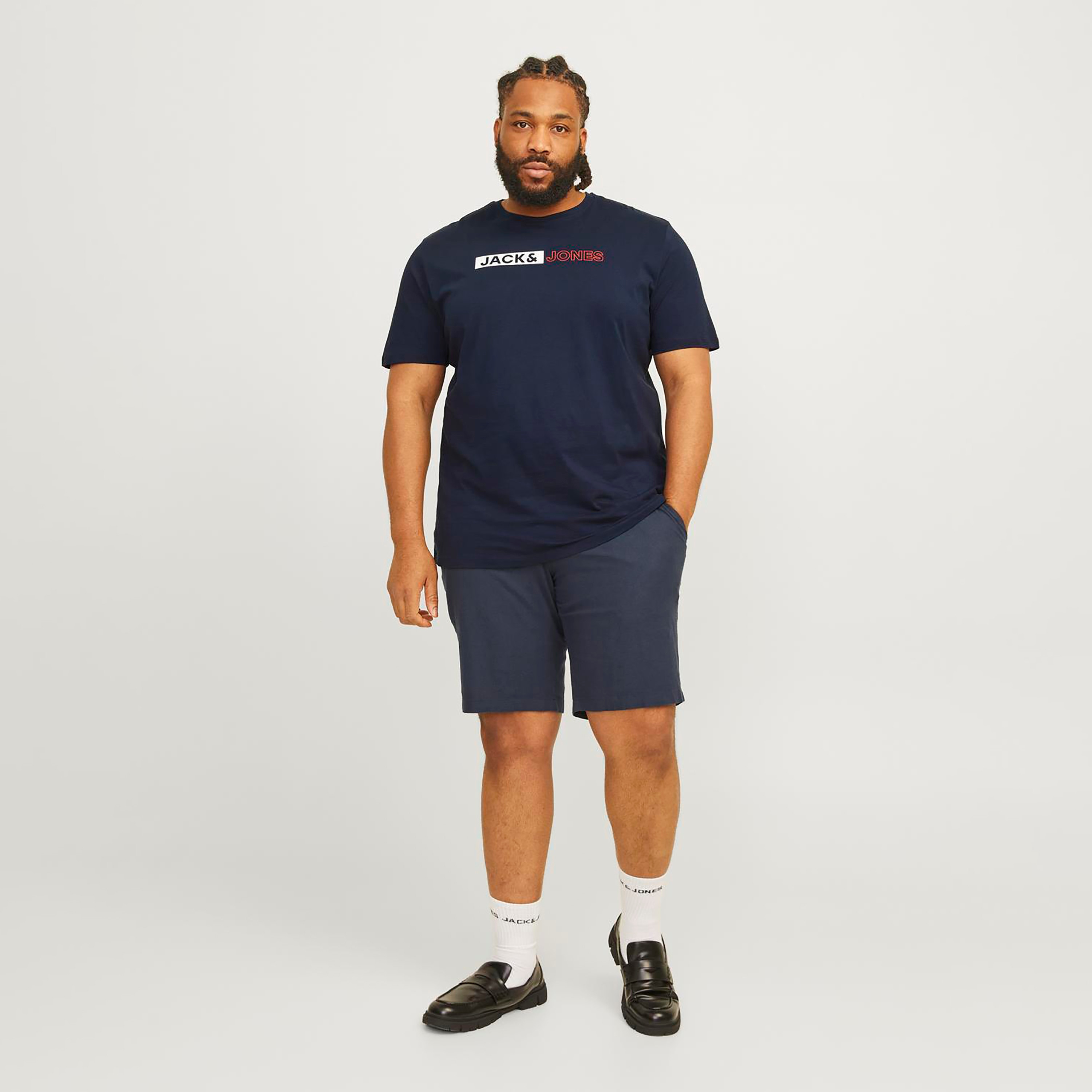 تيشيرت ذو شعار مقاس كبير وأكمام قصيرة ورقبة دائرية من جاك آند جونز-men-clothing-tshirtsandpolos-tshirts-image-6