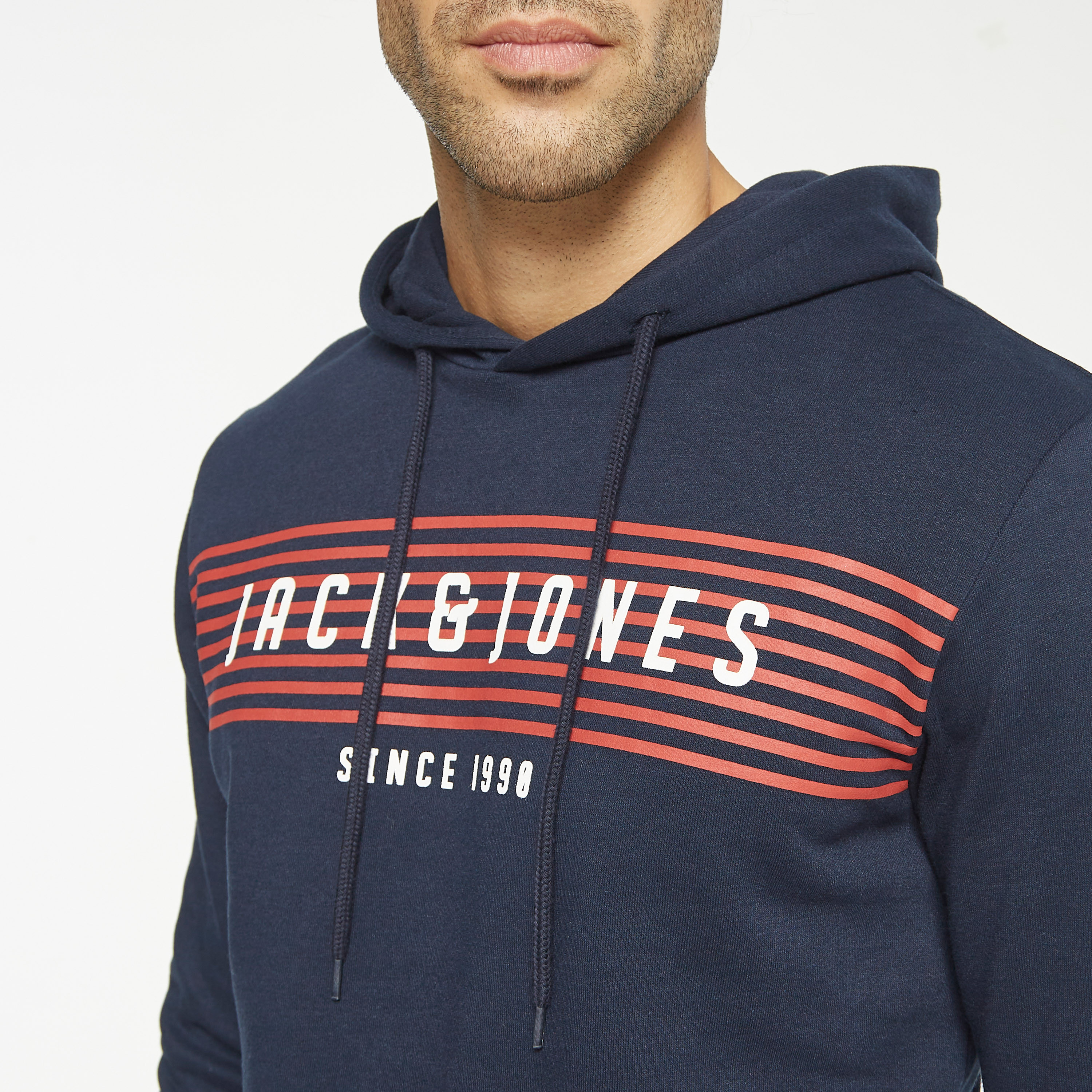  هودي جاك آند جونز مع شعار بأكمام طويلة-men-winterwear-hoodiesandsweatshirts-image-8