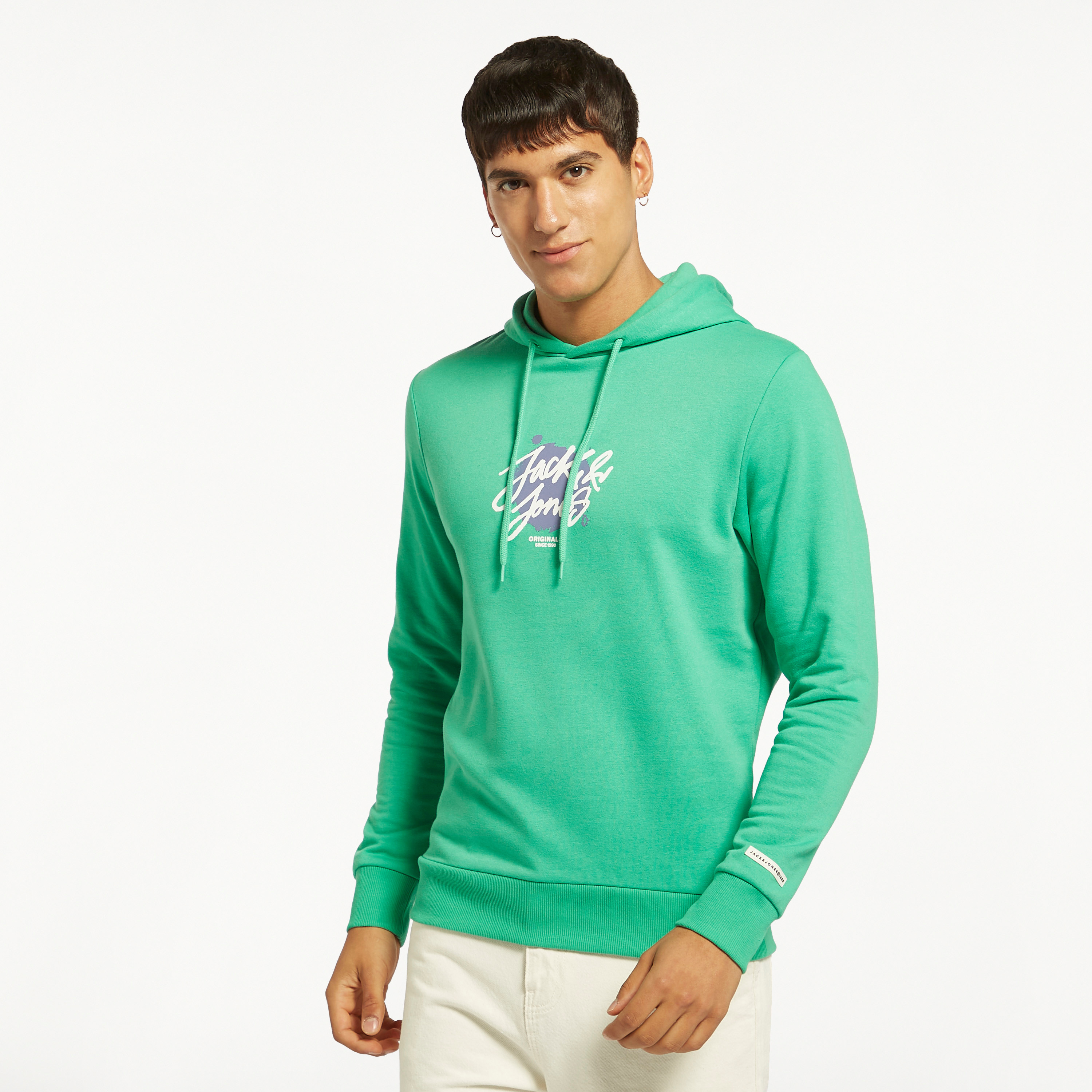 Jack & Jones Hooded Neck Long Sleeves Sweatshirt-men-winterwear-hoodiesandsweatshirts-image-3