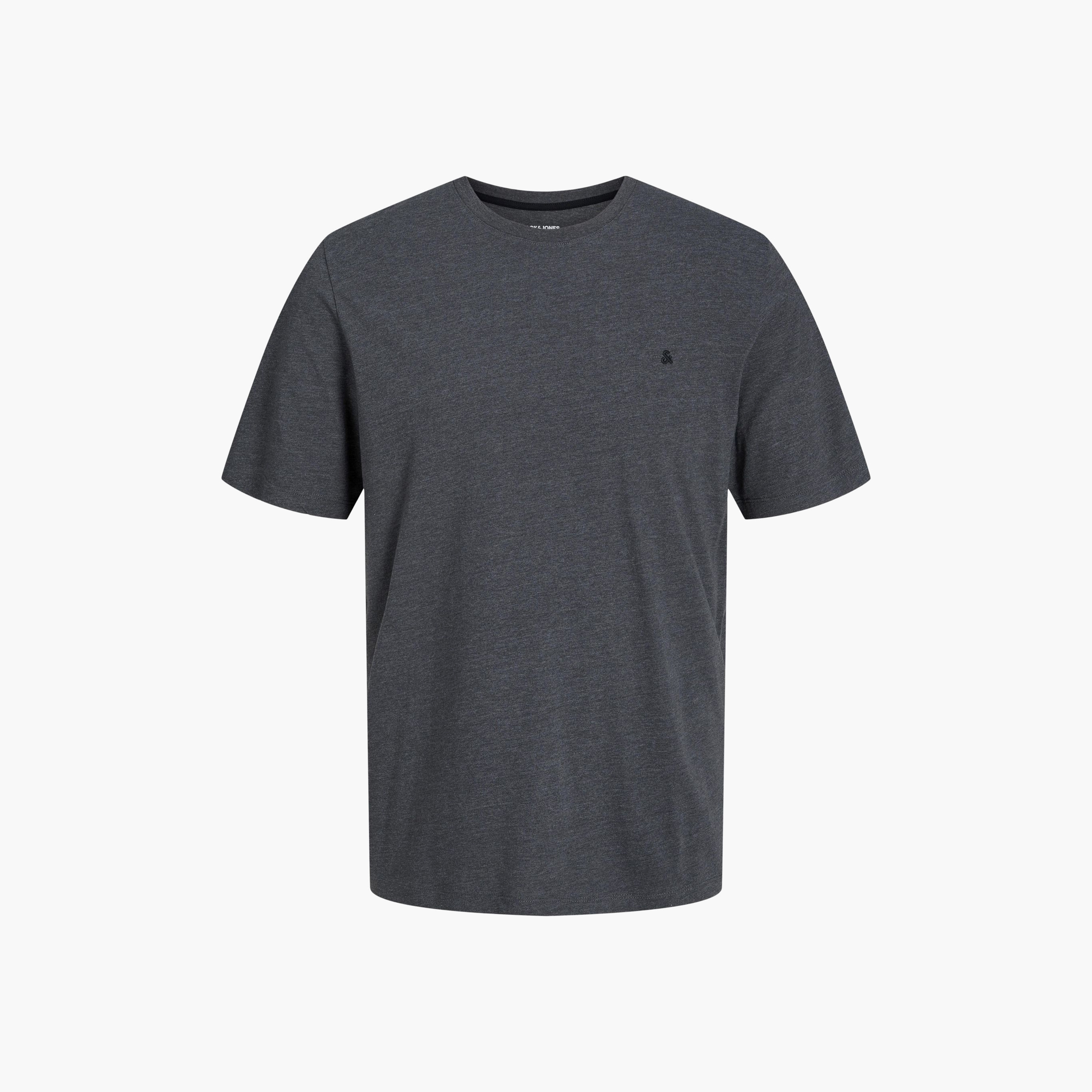 تي شيرت رجالي بأكمام قصيرة وياقة دائرية وشعار مطرز من جاك اند جونز-men-clothing-tshirtsandpolos-tshirts-image-7
